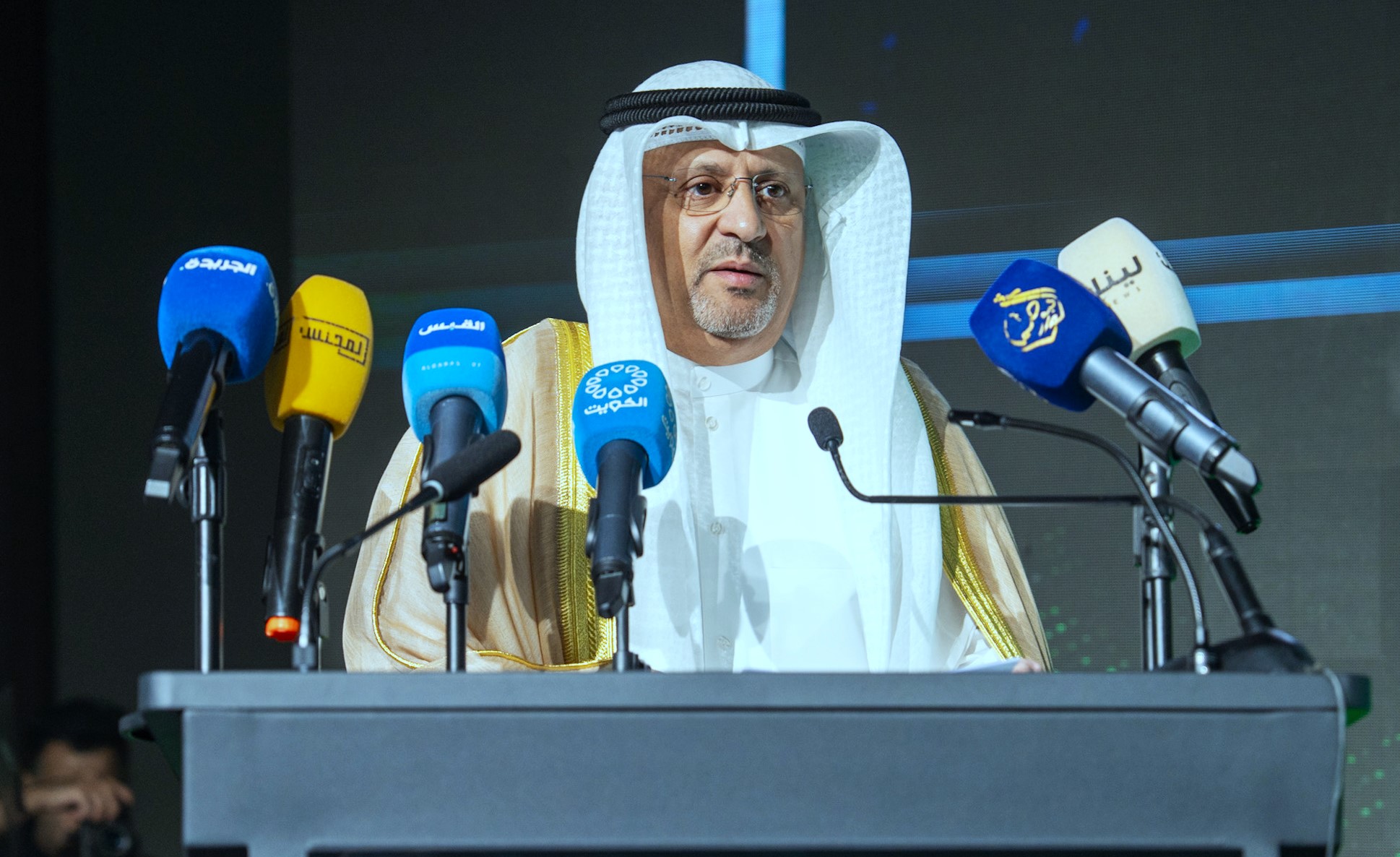 Le ministre d’Etat aux Affaires des télécommunications, Omar Al-Omar.