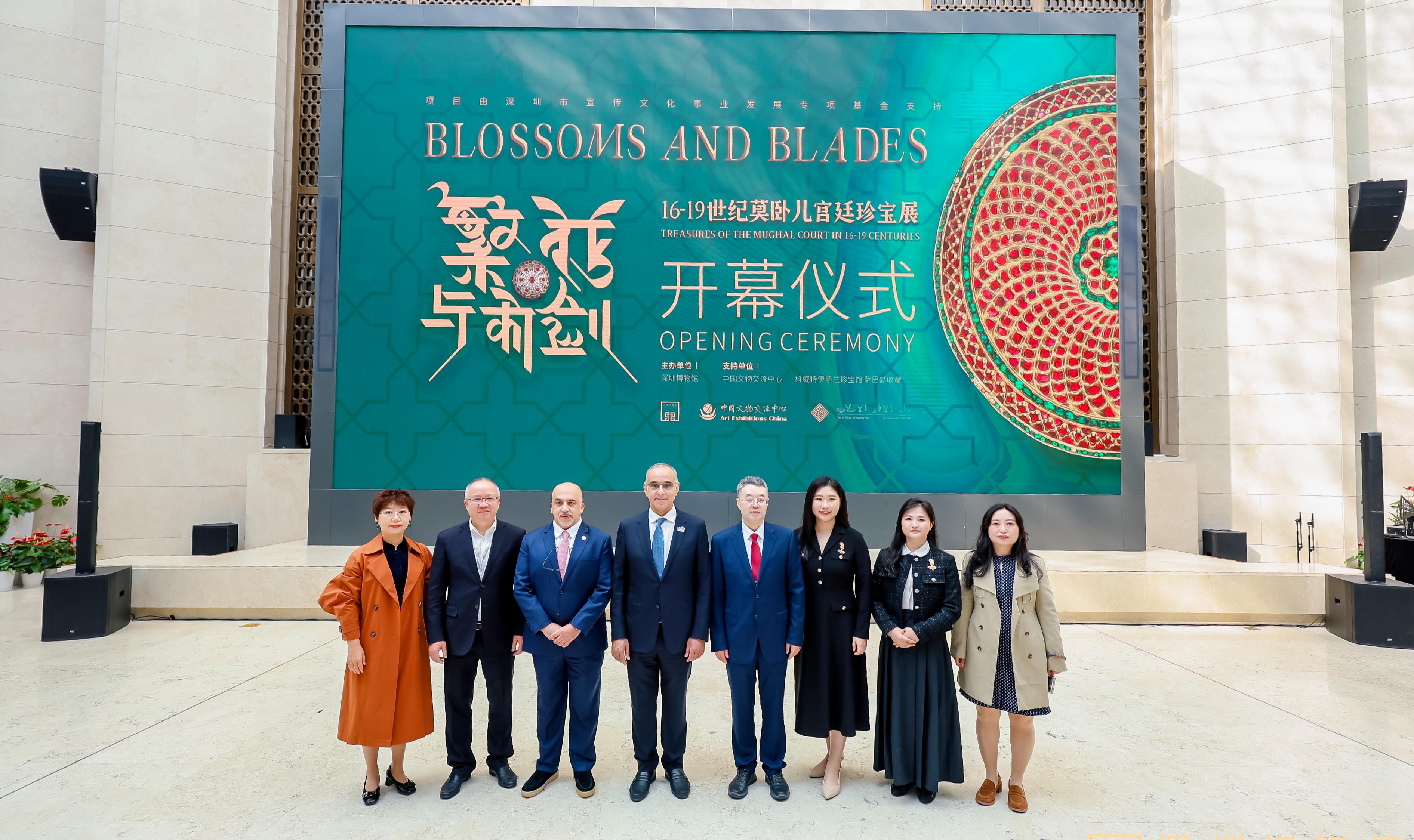 NCCAL Chairman Dr. Mohammad Al-Jassar in The "Blossoms and Blades" exhibition