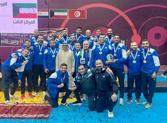 منتخب الكويت للطائرة يعود إلى البلاد بعد تحقيقه برونزية كأس التحدي بالأردن