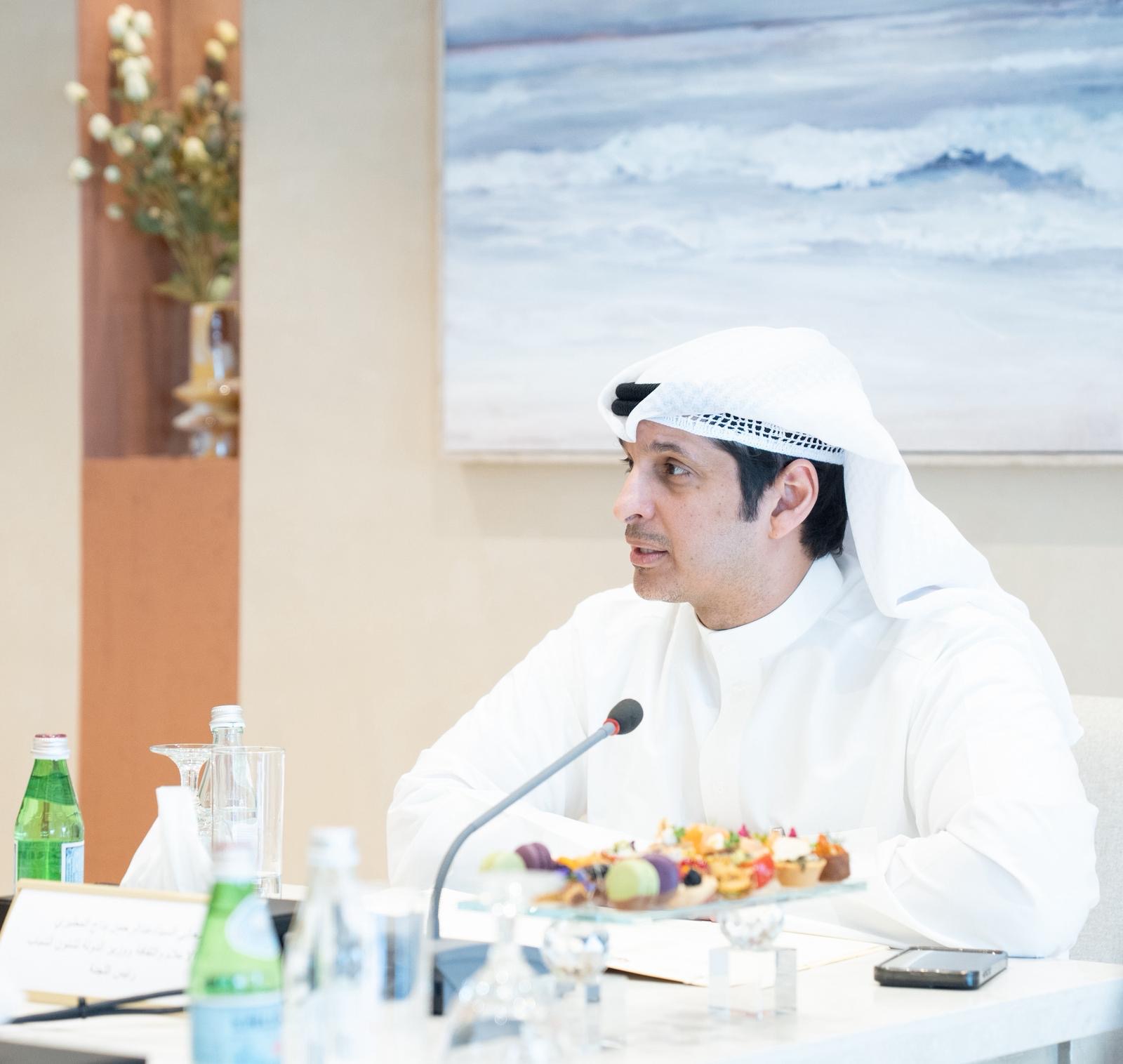 Le ministre de l'Information et de la Culture et ministre d'Etat à la Jeunesse, Abderrahman Al-Mutairi,