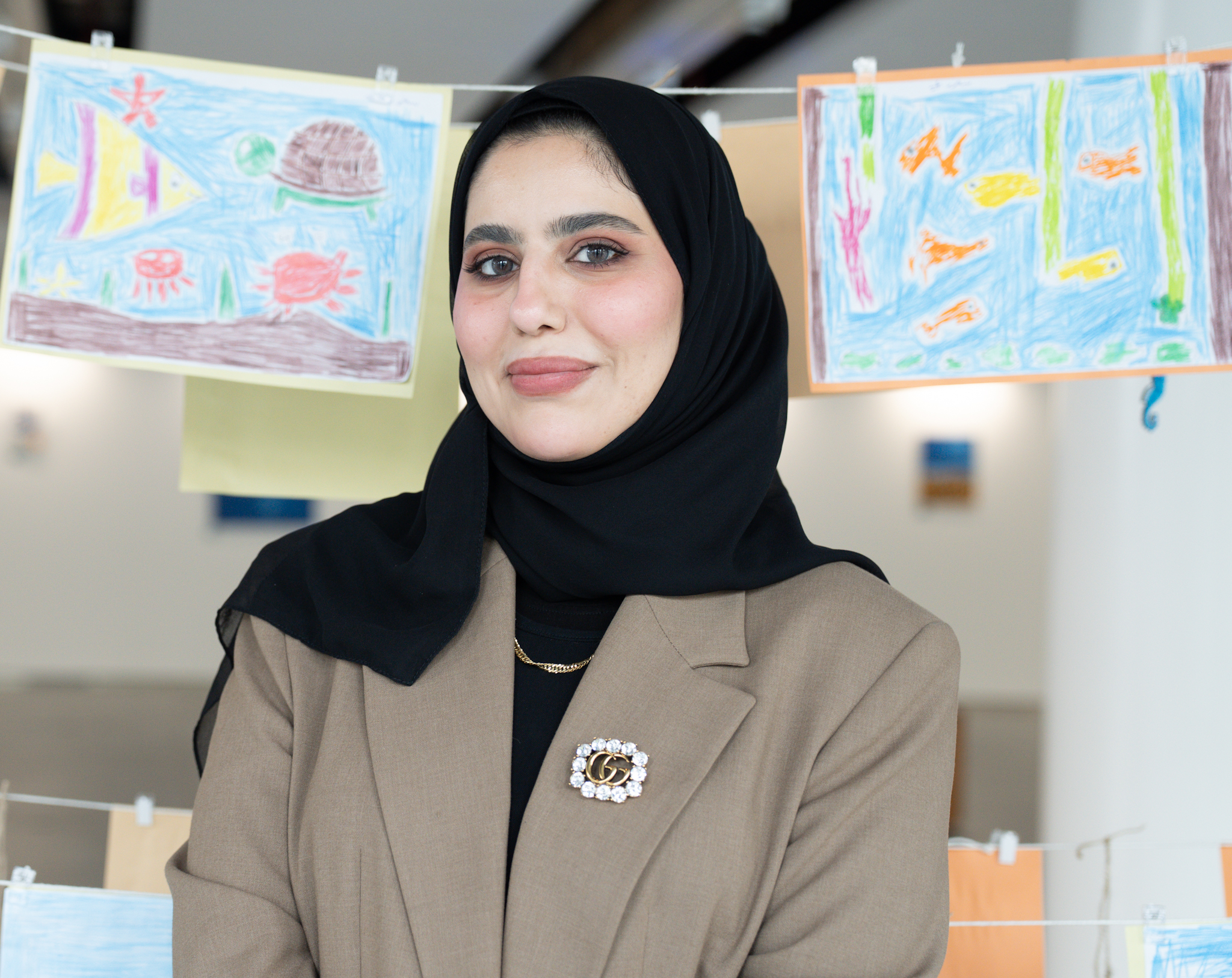 La responsable du département éducatif du Centre culturel, Rawan Al-Qahtani.