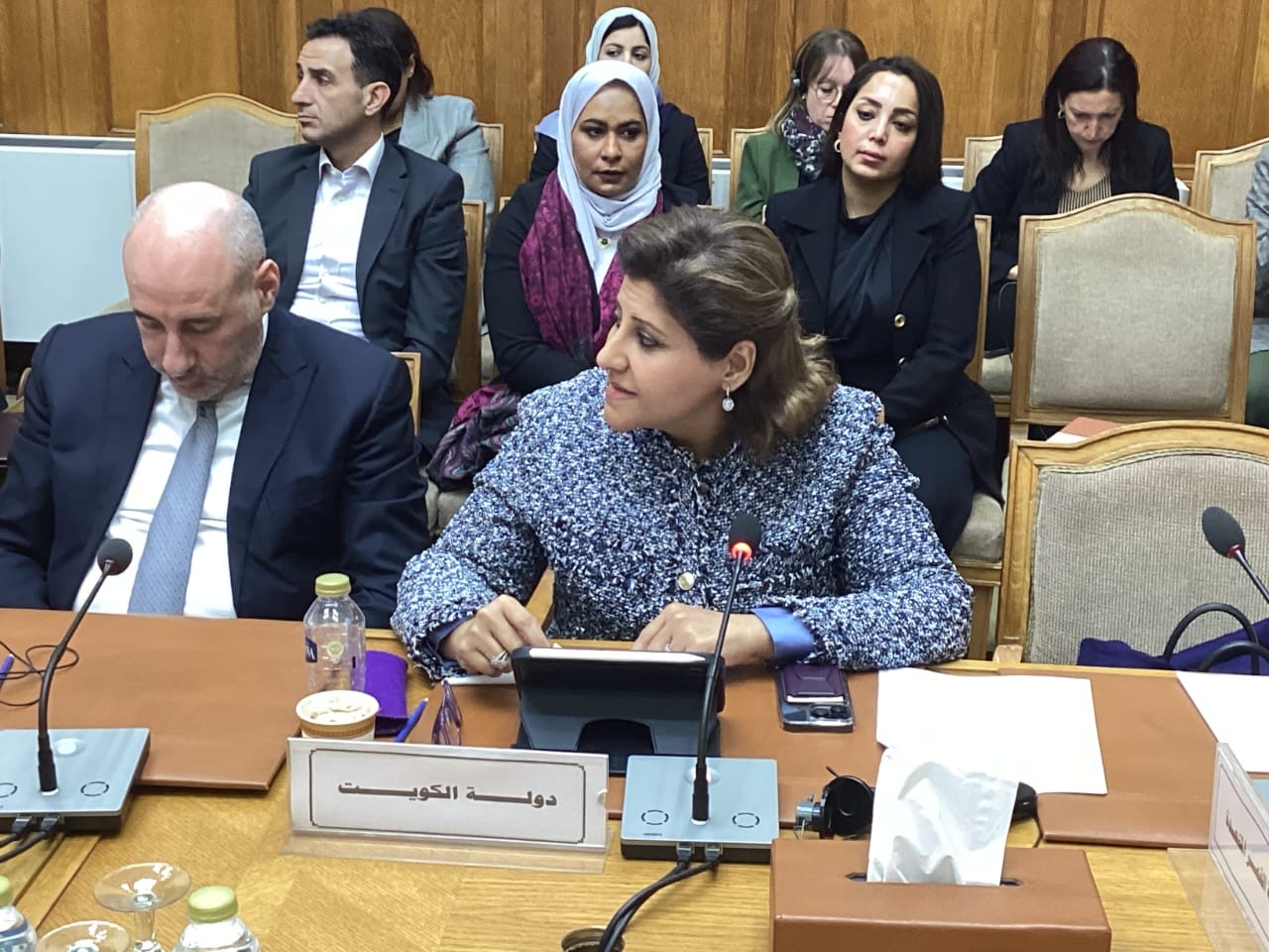 مساعد وزير الخارجية لشؤون حقوق الإنسان وعضو اللجنة الوطنية للقانون الدولي الإنساني السفيرة الشيخة جواهر إبراهيم الدعيج الصباح