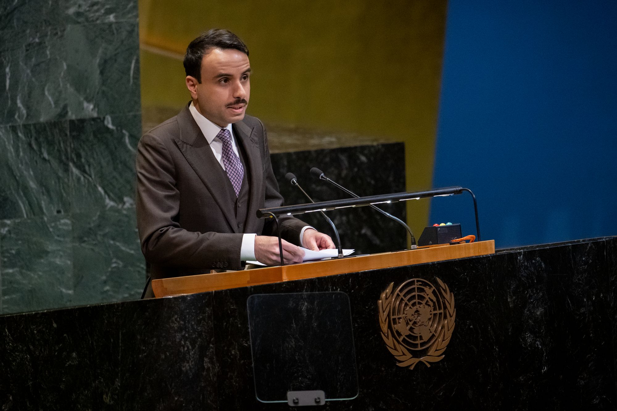 Kuwait's Second Secretary Abdulrahman Al-Ajmi