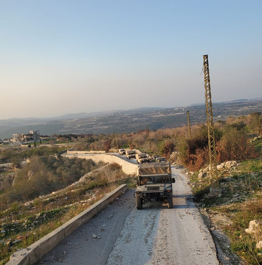 آلية تابعة للجيش اللبناني