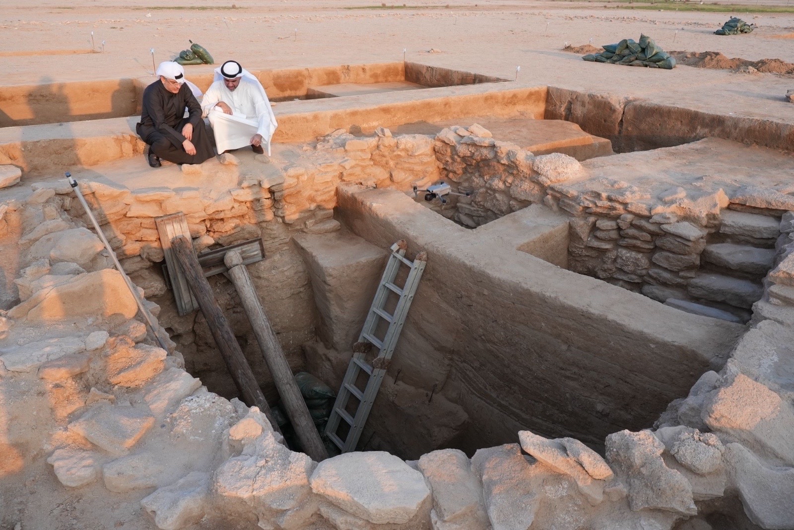 Découverte d’un puits sur l’île de Failaka