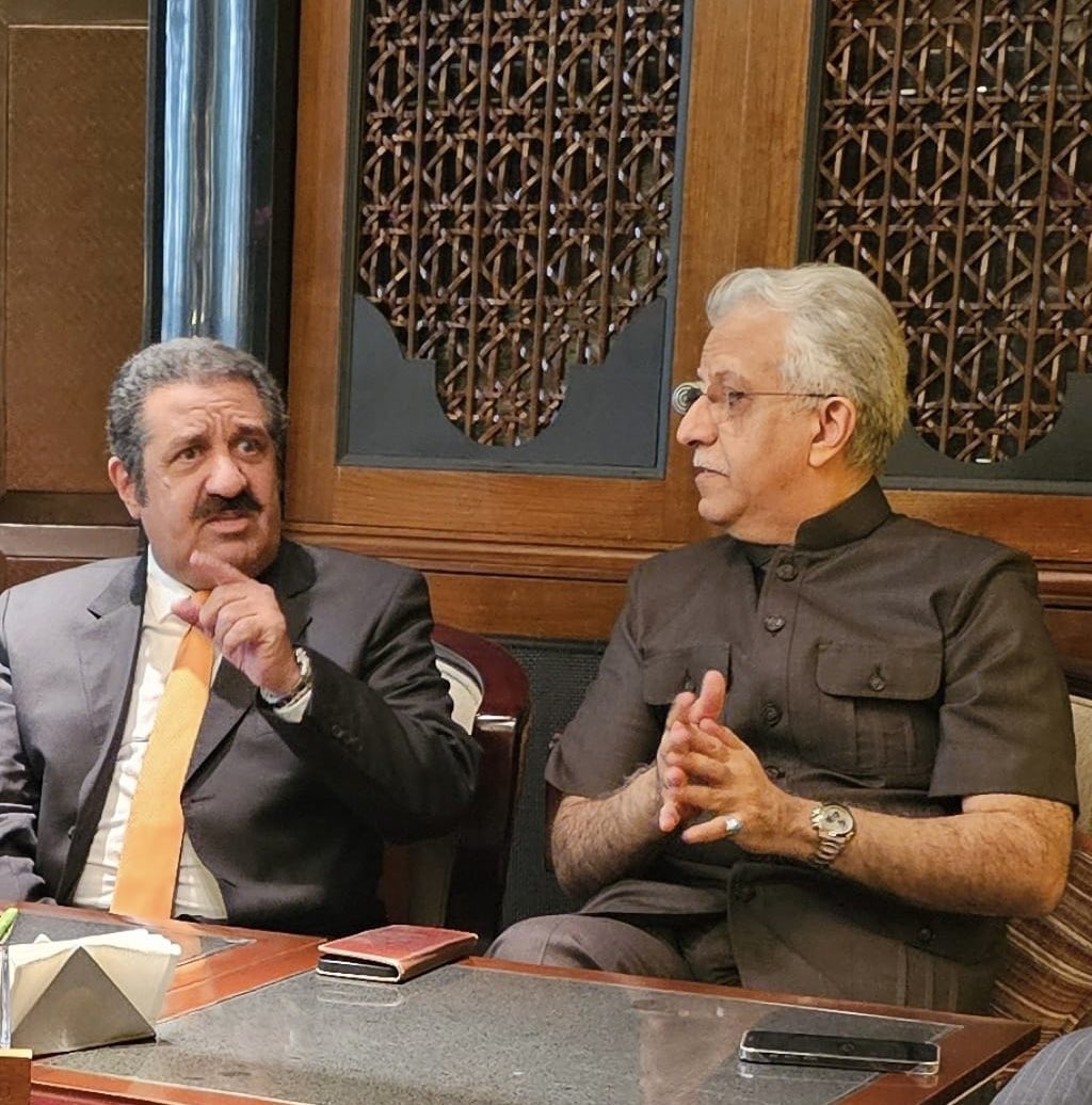 President of Kuwait Football Association, Sheikh Ahmad Al-Yusuf Al-Sabah and  President of Asian Football Confederation (AFC), Sheikh Salman bin Ibrahim Al-Khalifa