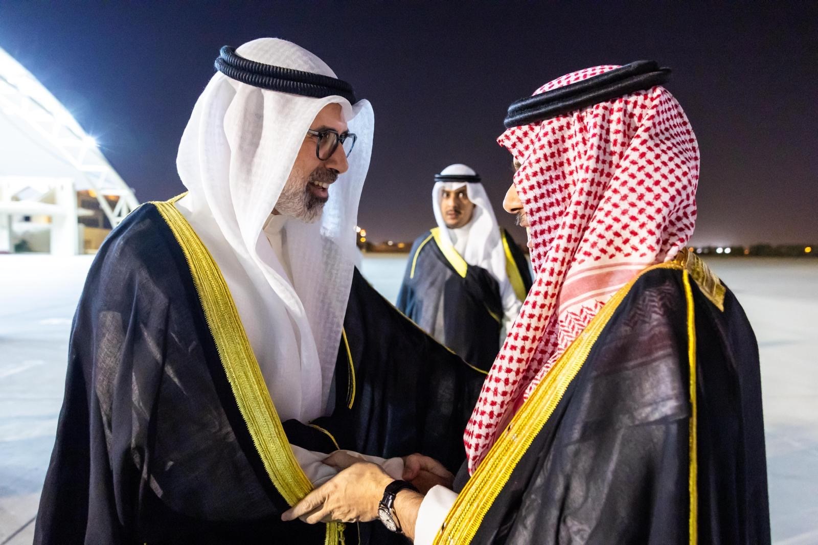 Deputy Foreign Minister Ambassador Sheikh Jarrah Jaber Al-Ahmad Al-Sabah receives Saudi Minister of Foreign Affairs