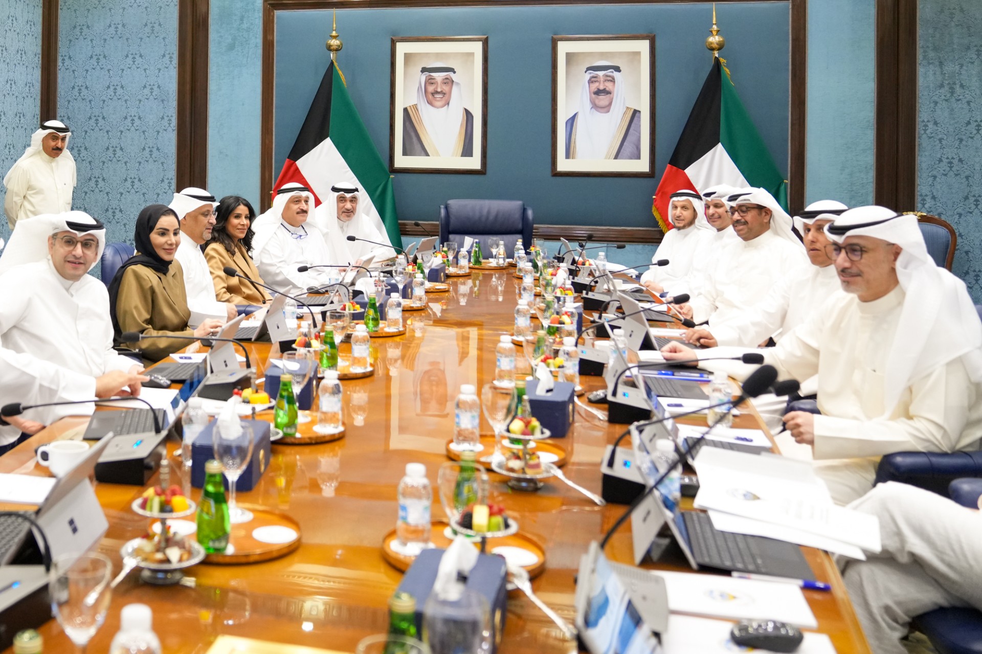 Acting Prime Minister Sheikh Fahad Yusuf Saud Al-Sabah presides Cabinet meeting