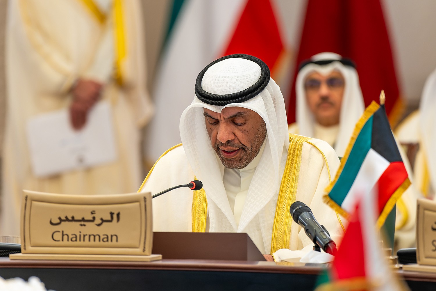 Foreign Minister and Chairman of the current session, Abdullah Al-Yahya