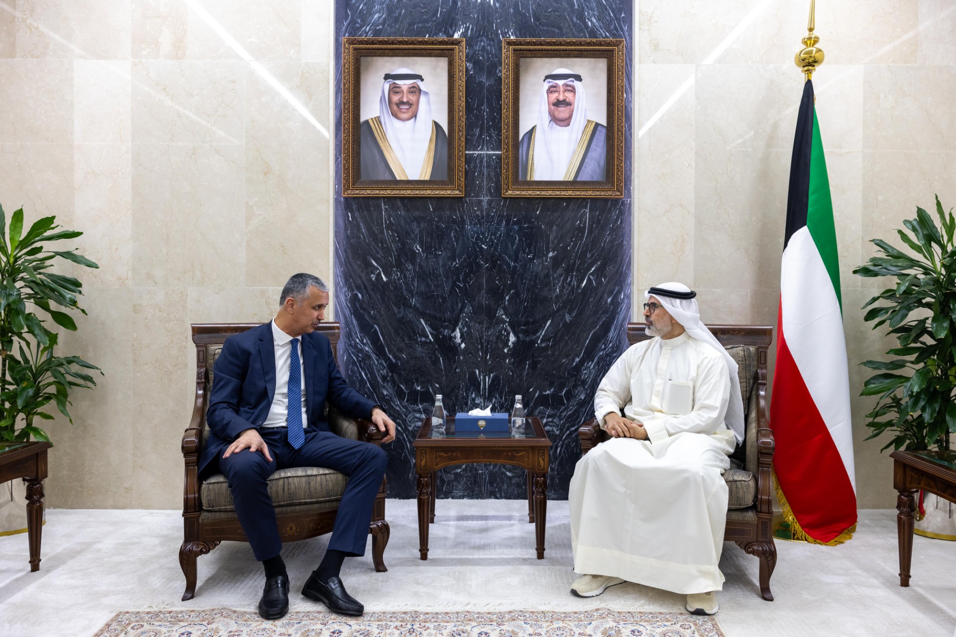 Kuwaiti Minister of Foreign Affairs Abdullah Al-Yahya received a letter from his Tajik counterpart Sirojiddin Muhriddin