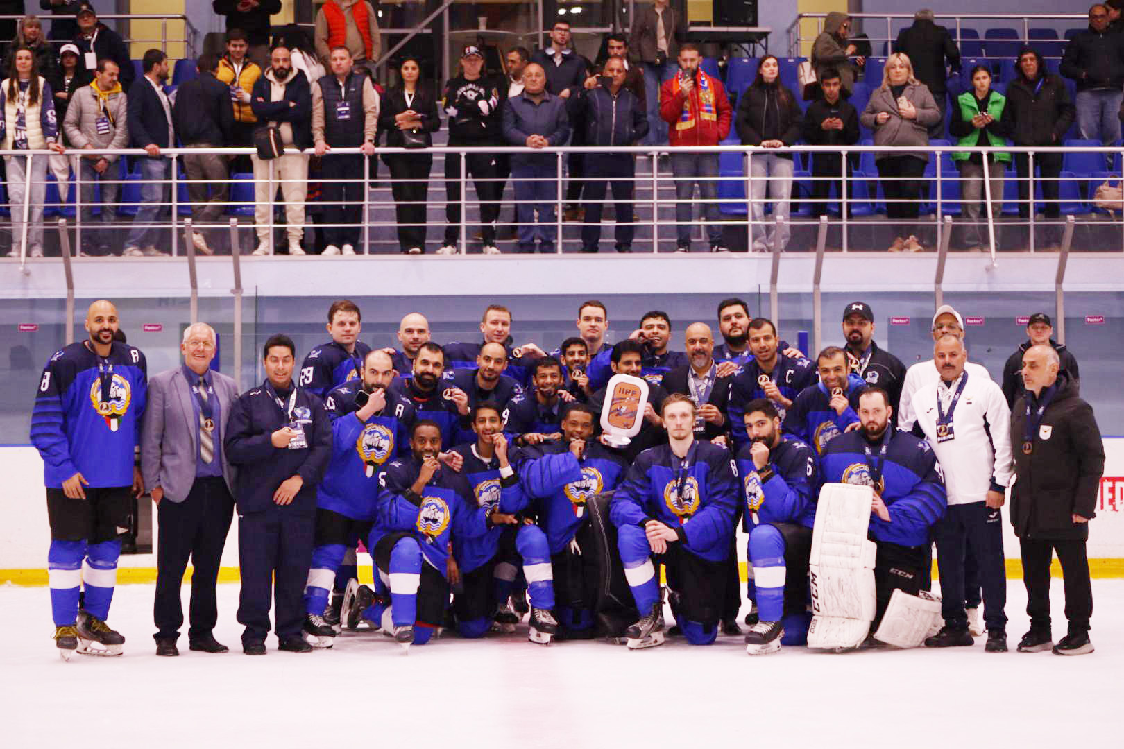 Kuwait ice hockey team snags bronze medal in Ice Hockey World Championship