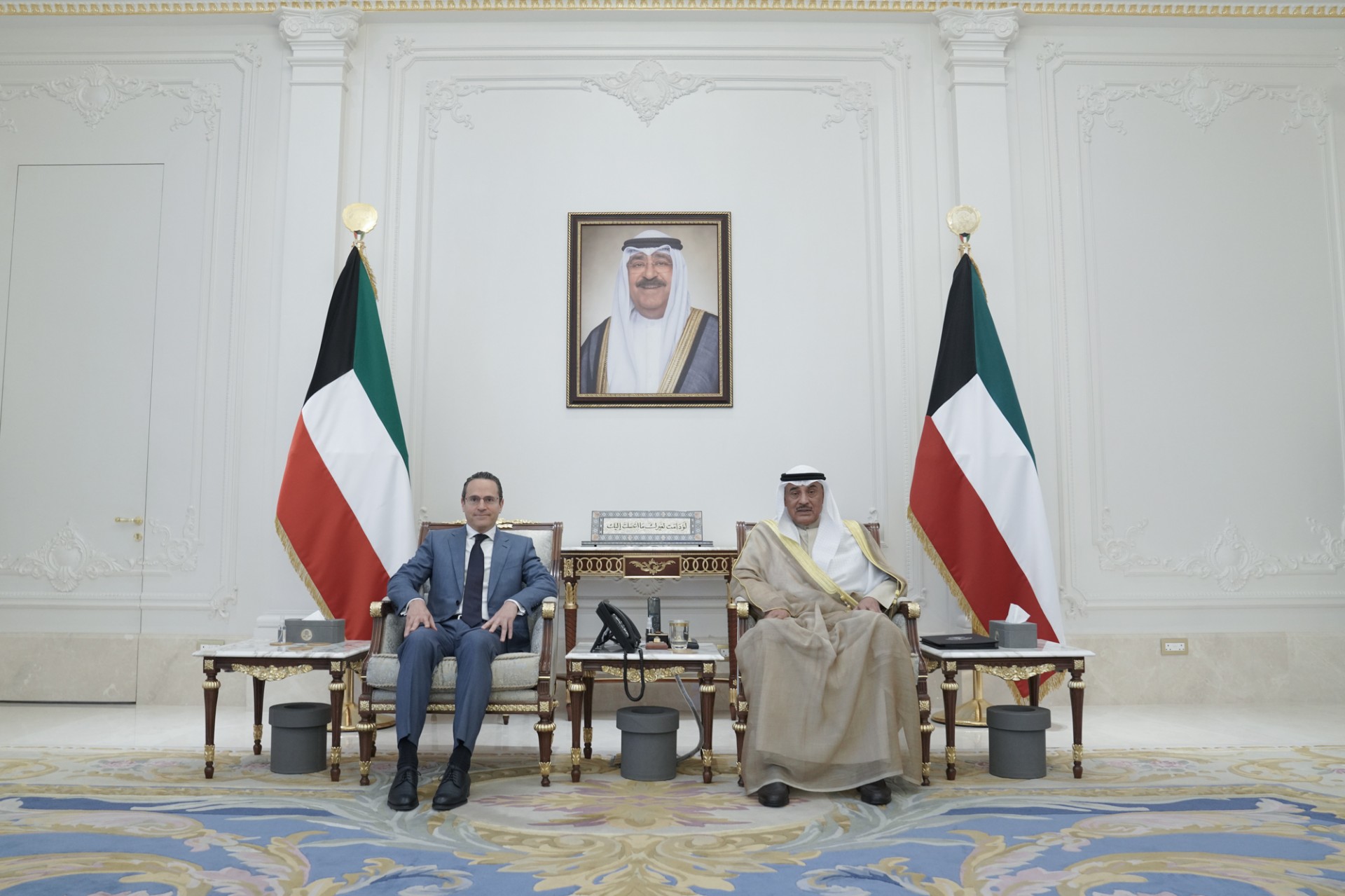 His Highness the Crown Prince Sheikh Sabah Khaled Al-Hamad Al-Sabah received CEO of Shell Wael Sawan