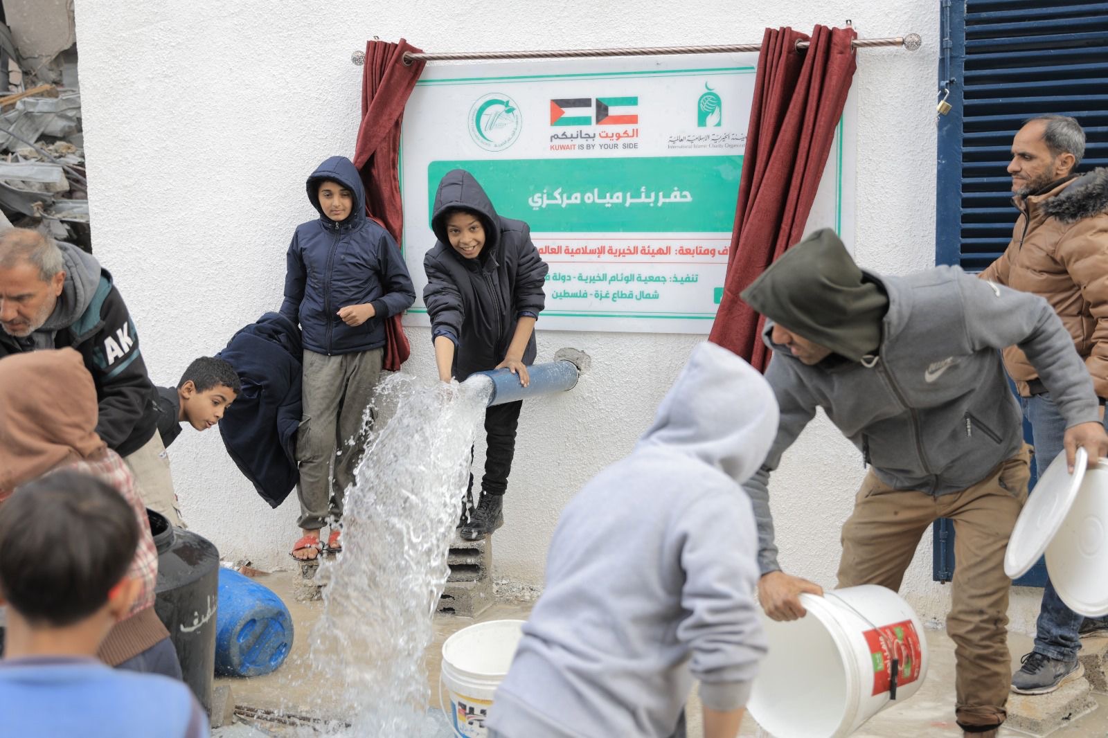 International Islamic Charity Organization (IICO) has implemented two central water well drilling projects in northern Gaza Strip