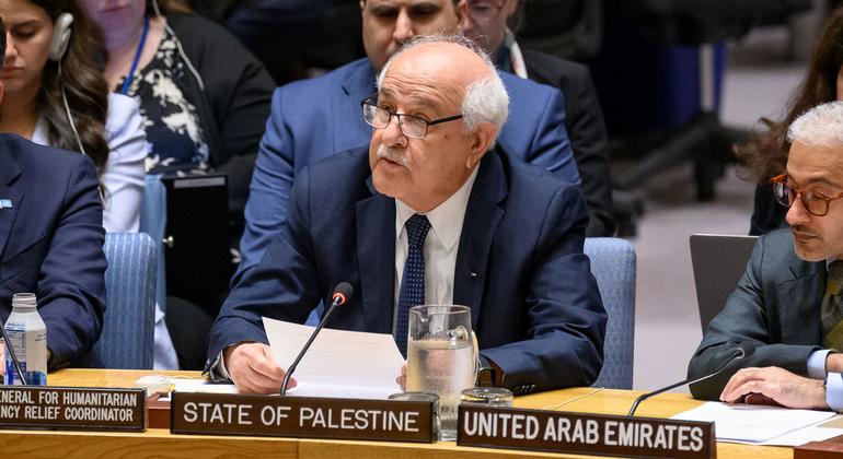 Permanent Observer of the State of Palestine to the United Nations Riyad Mansour