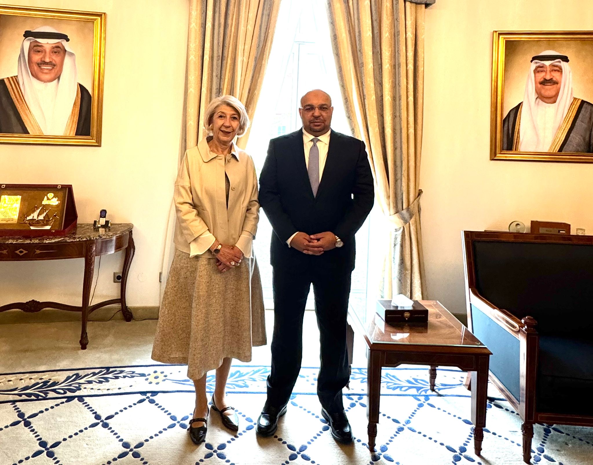 The State of Kuwait Permanent Representative to the United Nations in Vienna Ambassador during a reception of the Dean of the International Anti-Corruption Academy (IACA)