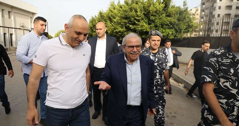 Lebanese Prime Minister Nawaf Salam casting his ballot in the country's municipal and local elections