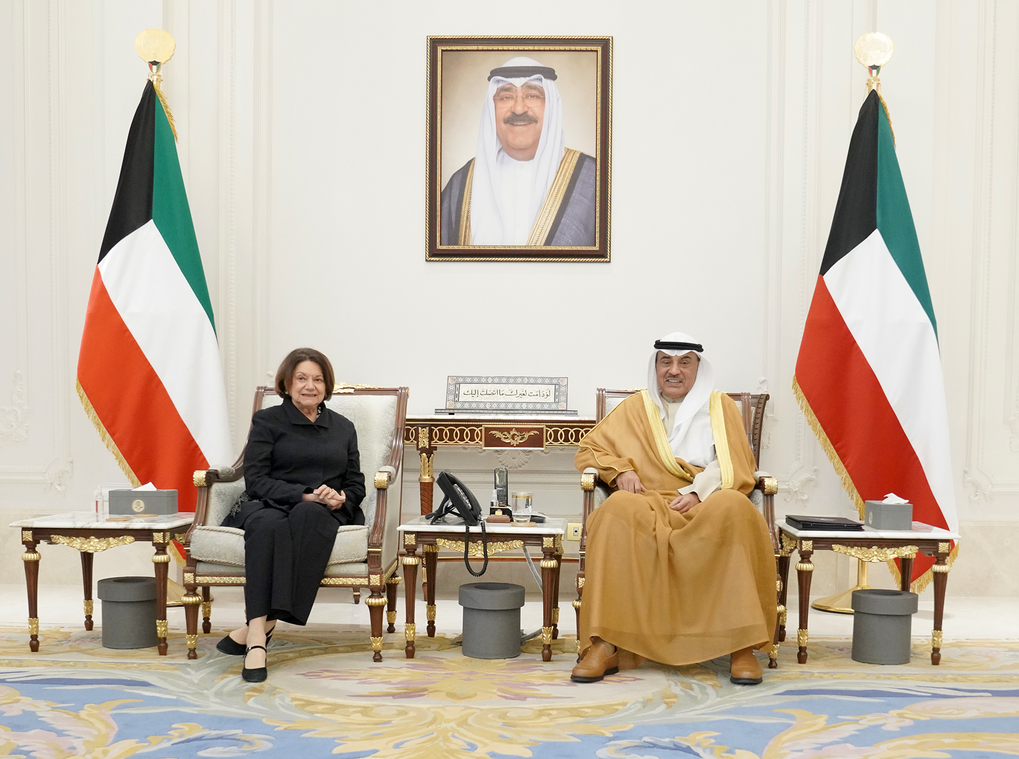 His Highness the Crown Prince received visiting UN Under Secretary General for Political and Peacebuilding Affairs and UN Secretary-General's Deputy Special Representative for Iraq