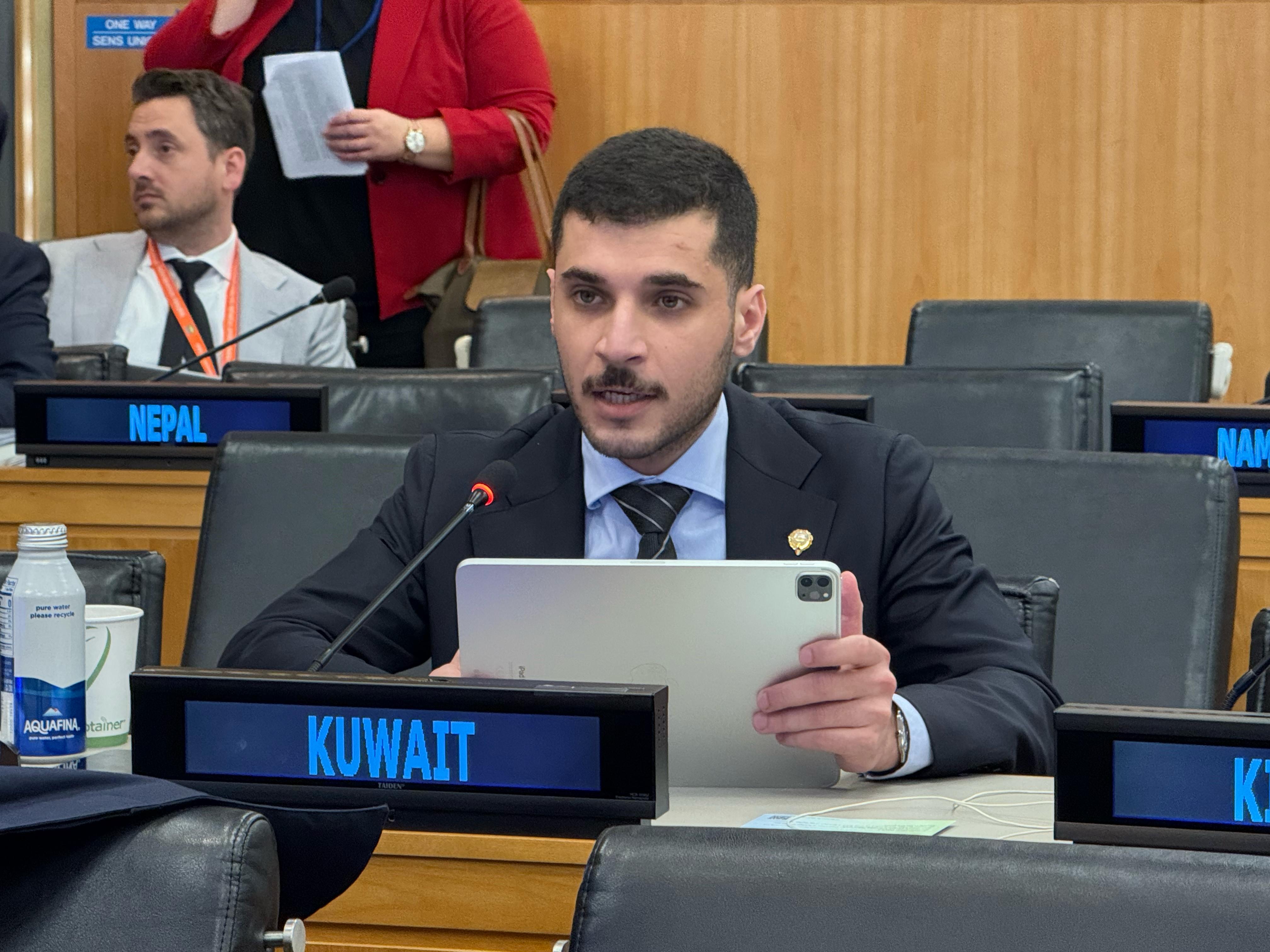 Diplomatic Attache' of the Kuwaiti Permanent Delegation at the UN Bandar Al-Enezi