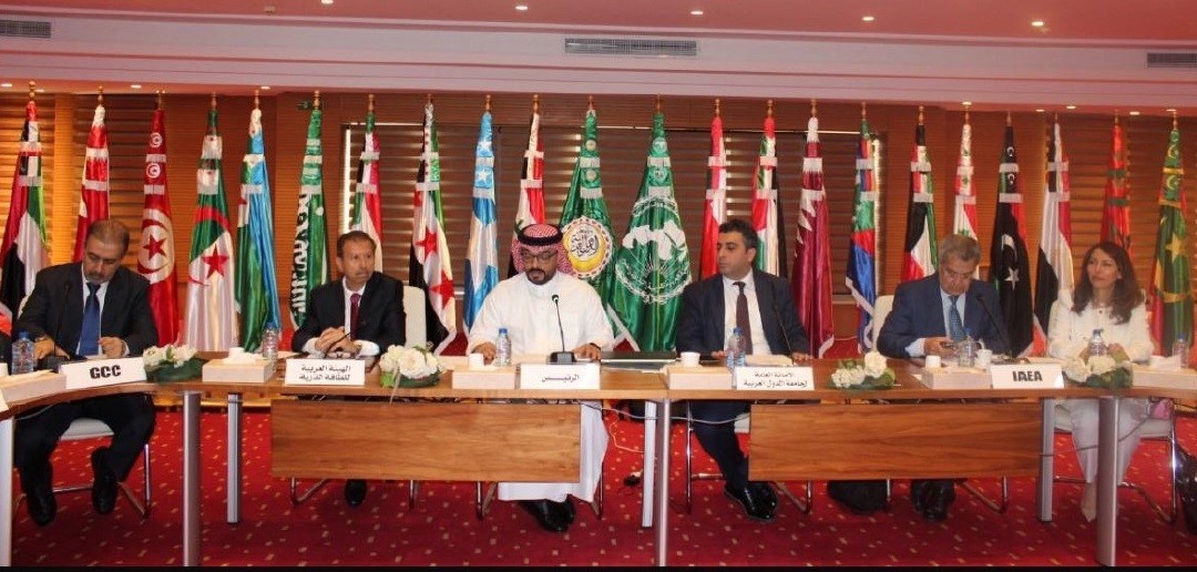 جانب من اجتماع اللجنة الفنية لمتابعة تنفيذ خريطة طريق التعاون العربي في الاستعداد والاستجابة للطوارئ النووية والإشعاعية