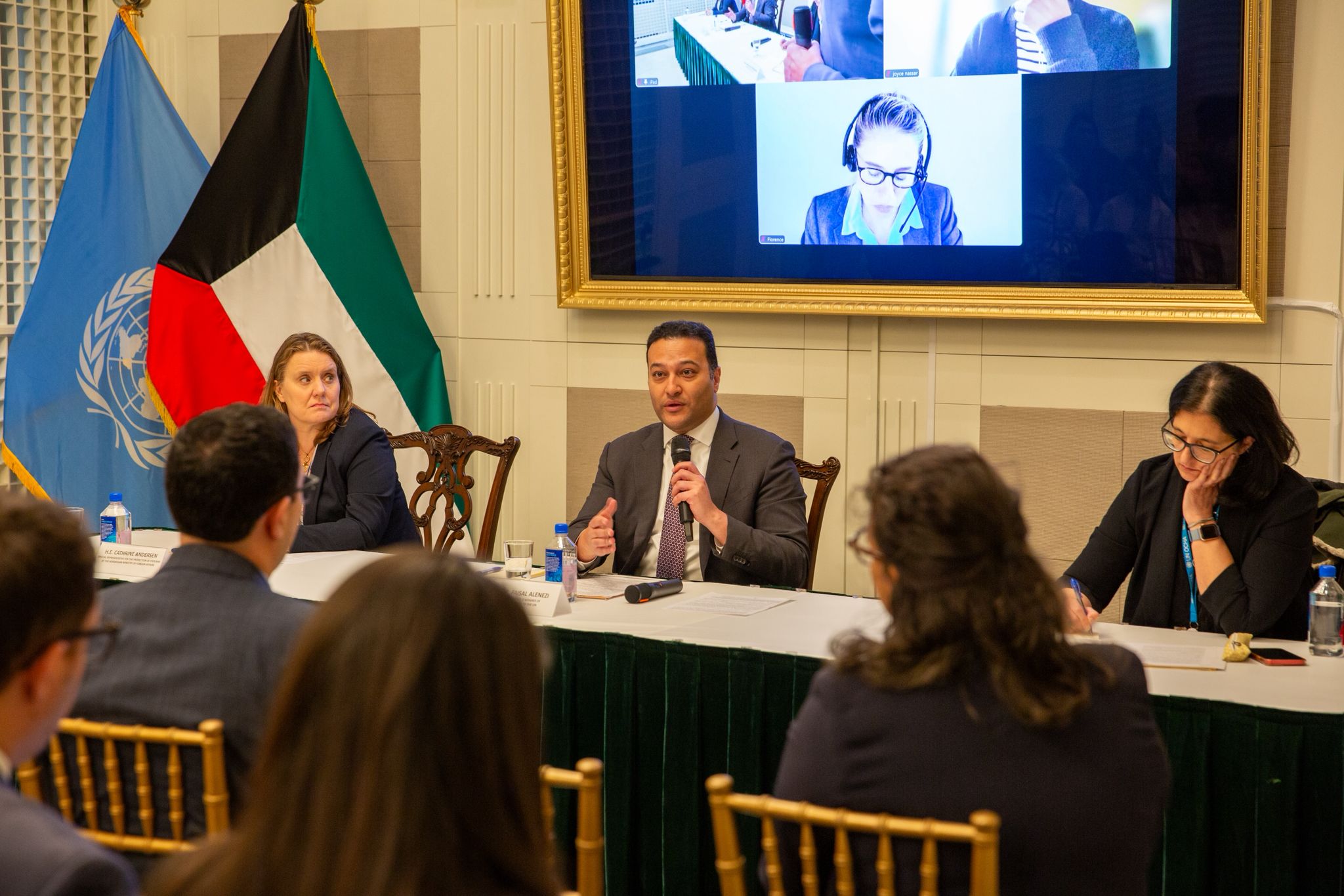 Minister Plenipotentiary and Deputy Permanent Representative of Kuwait at the United Nations Faisal Al-Enezi