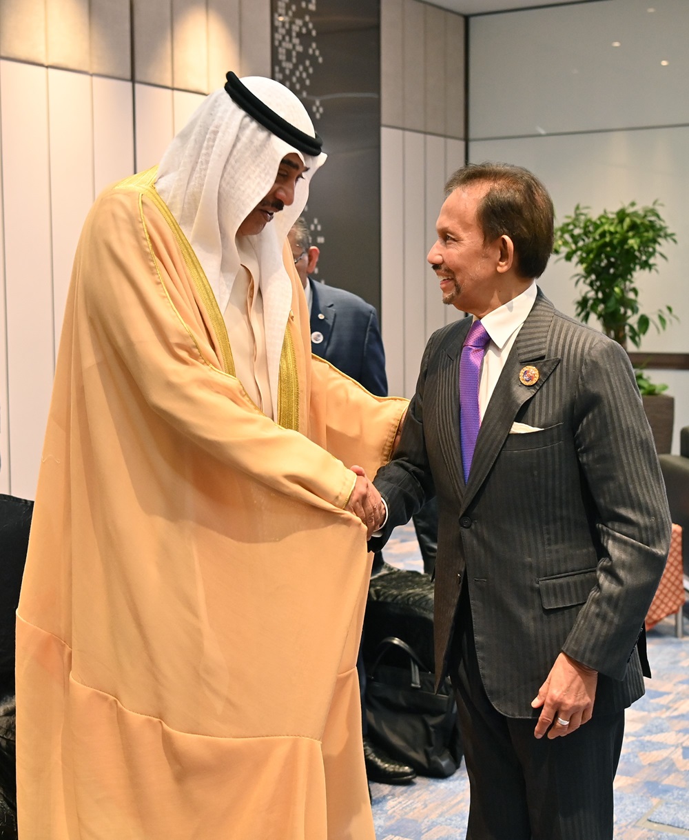 His Highness the Crown Prince with Brunei's Sultan