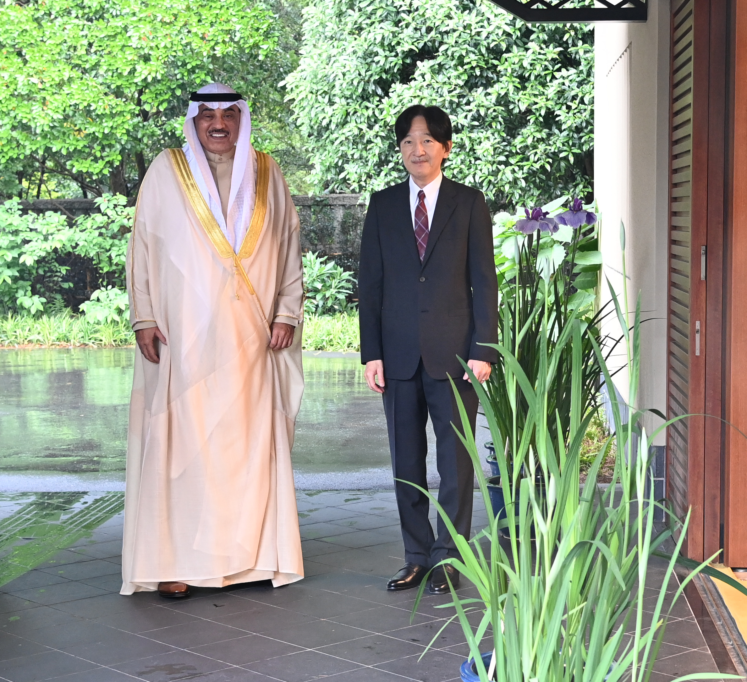 سمو ولي العهد الشيخ صباح خالد الحمد الصباح يلتقي صاحب السمو الإمبراطوري الأمير فوميهيتو ولي عهد اليابان في العاصمة اليابانية طوكيو