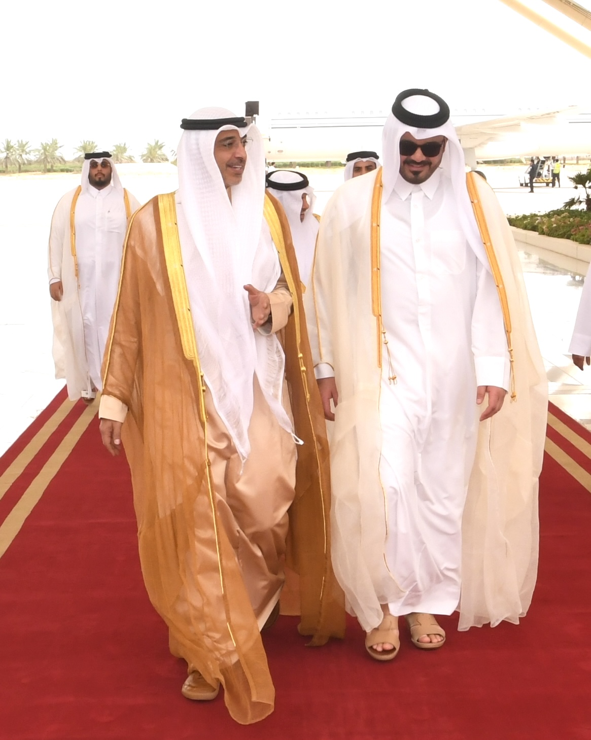 وصول رئيس اللجنة الأولمبية القطرية في زيارة إلى البلاد                                                                                                                                                                                                    