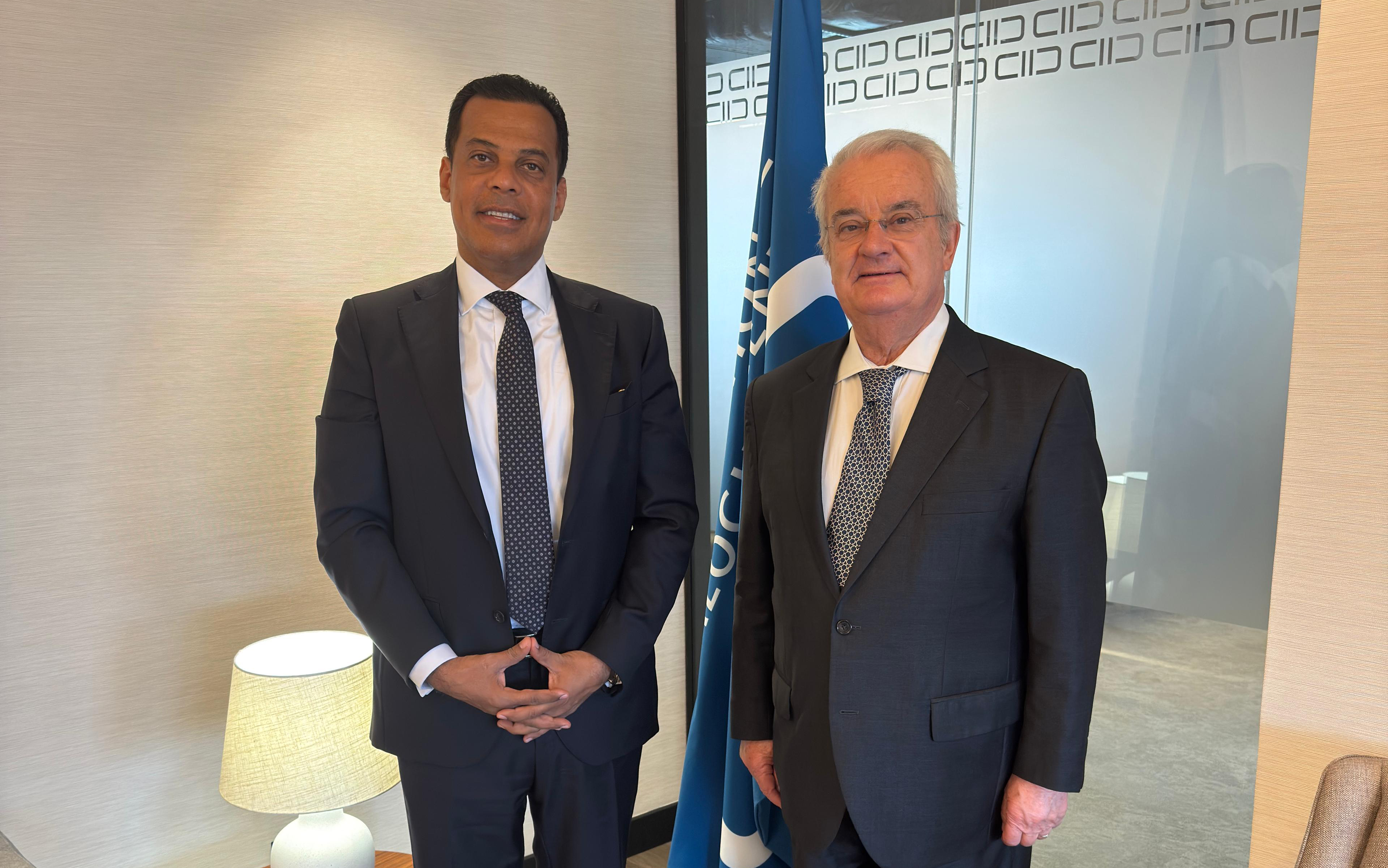 Kuwait Ambassador to Portugal Hamad Al-Hazeem and Ambassador Antonio de Almeida-Ribeiro