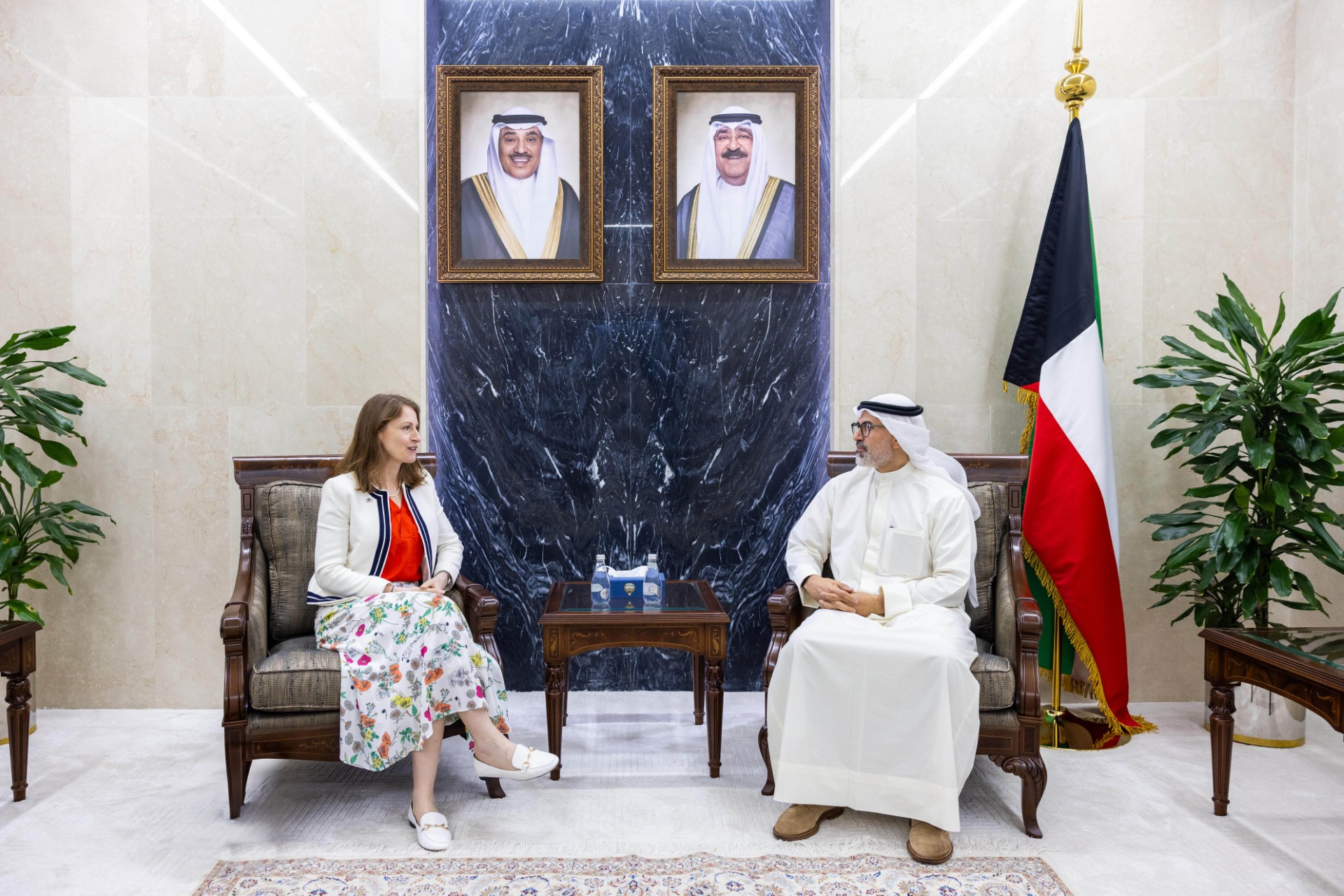 Kuwaiti Deputy Foreign Minister and UK Ambassador to the country