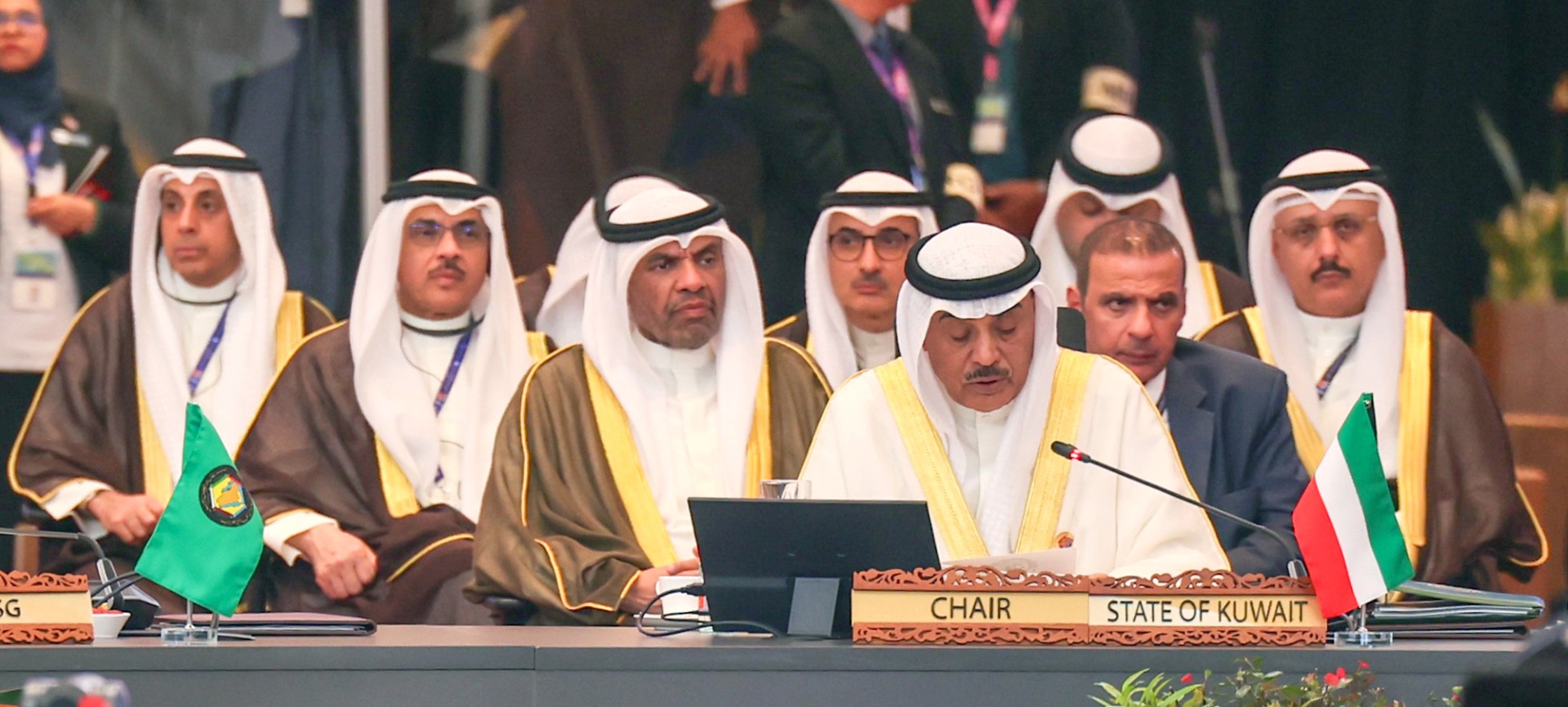 His Highness the Crown Prince delivers a speech at the second summit between the Gulf Cooperation Council and the ASEAN Association in Kuala Lumpur