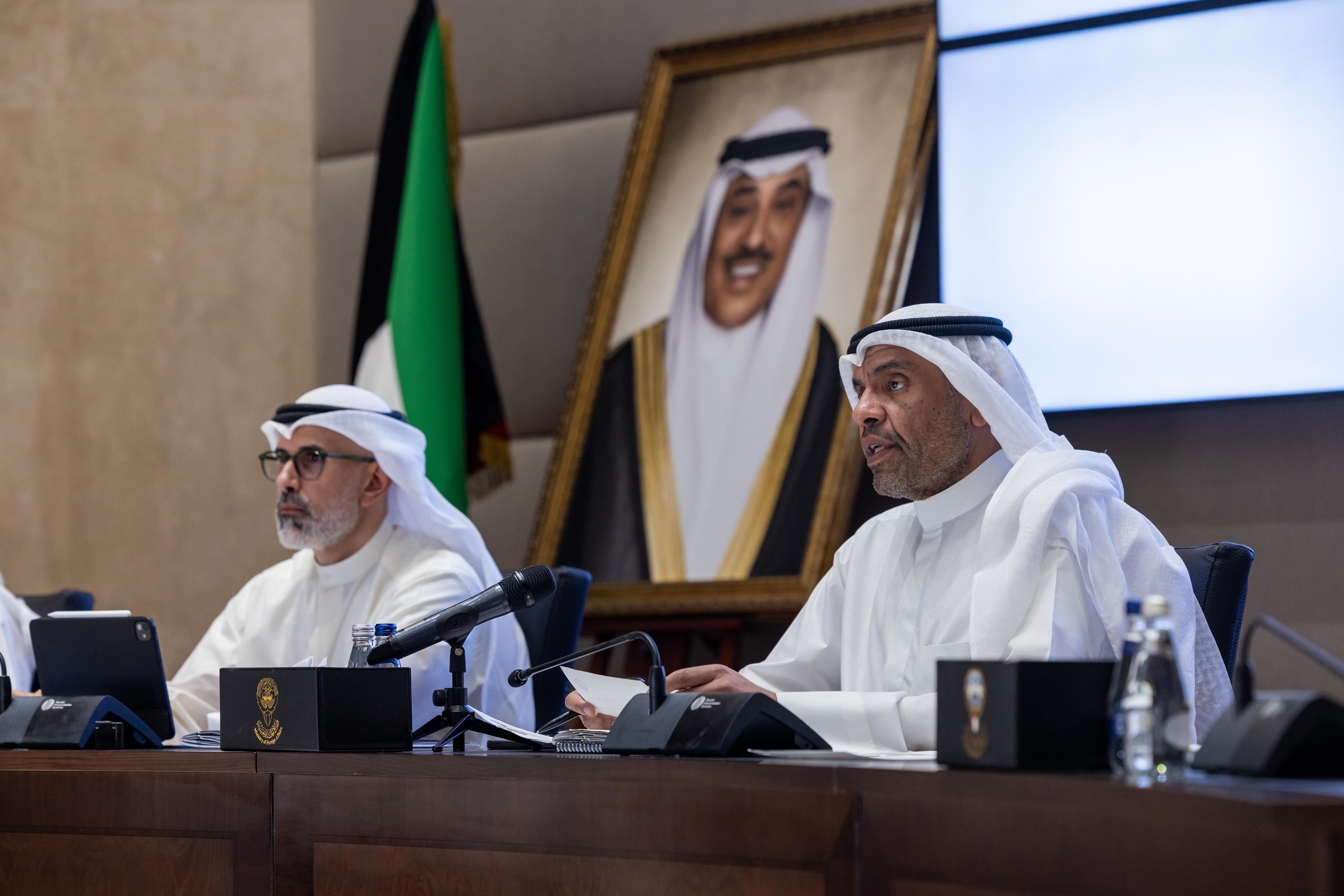 وزير الخارجية عبدالله اليحيا يترأس الاجتماع الاستثنائي الـ48 للمجلس الوزاري الخليجي