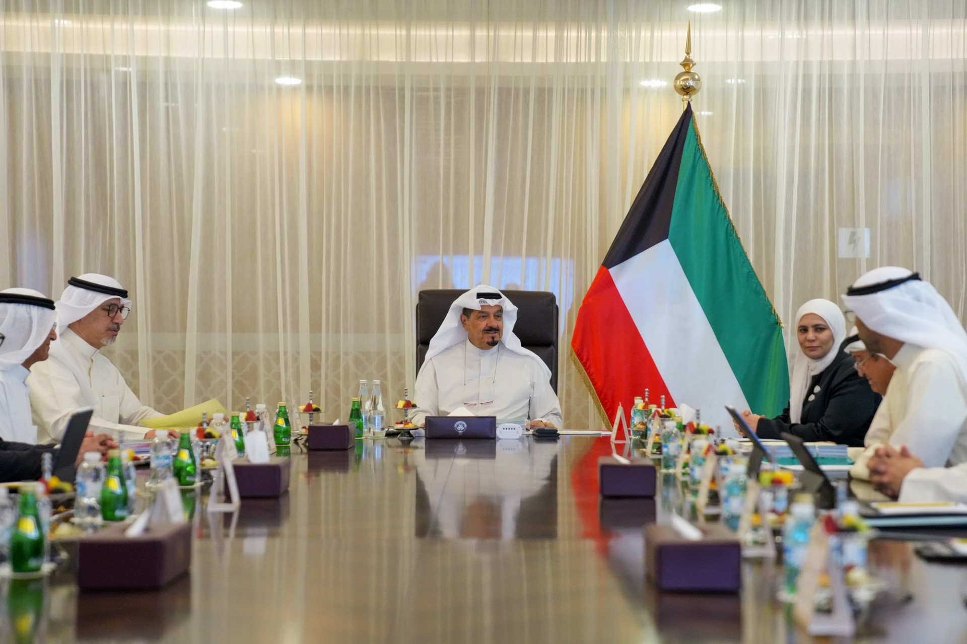 His Highness the Prime Minister Sheikh Ahmad Abdullah Al-Ahmad Al-Sabah heads Supreme Petroleum Council meeting	