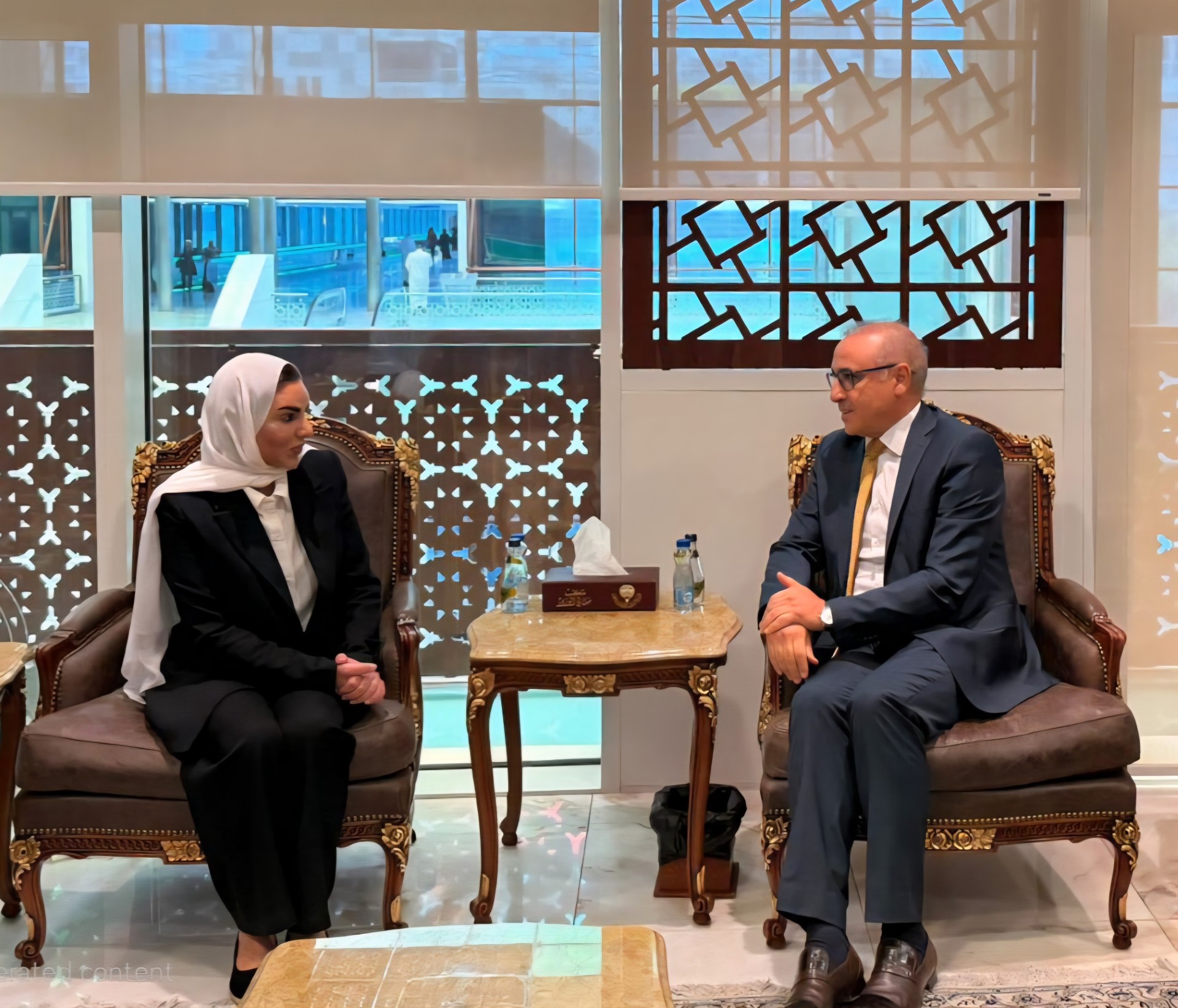 لقاء وزيرة الشؤون الاجتماعية مع سفير الجمهورية التونسية لدى دولة الكويت