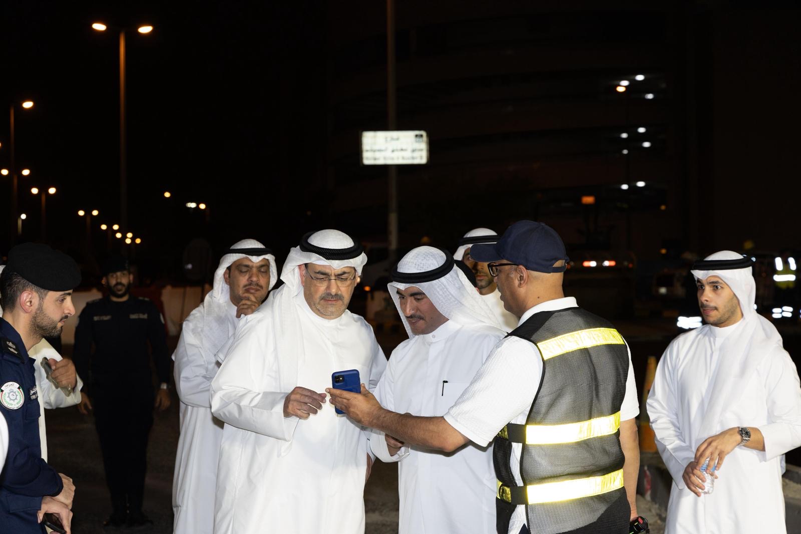 محافظ العاصمة يتفقد أعمال تطوير البنية التحتية بمدينة الكويت