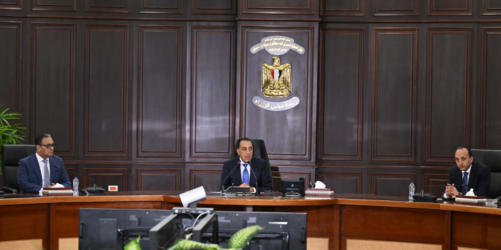 رئيس الوزراء المصري الدكتور مصطفى مدبولي خلال اجتماع الحكومة الاسبوعي