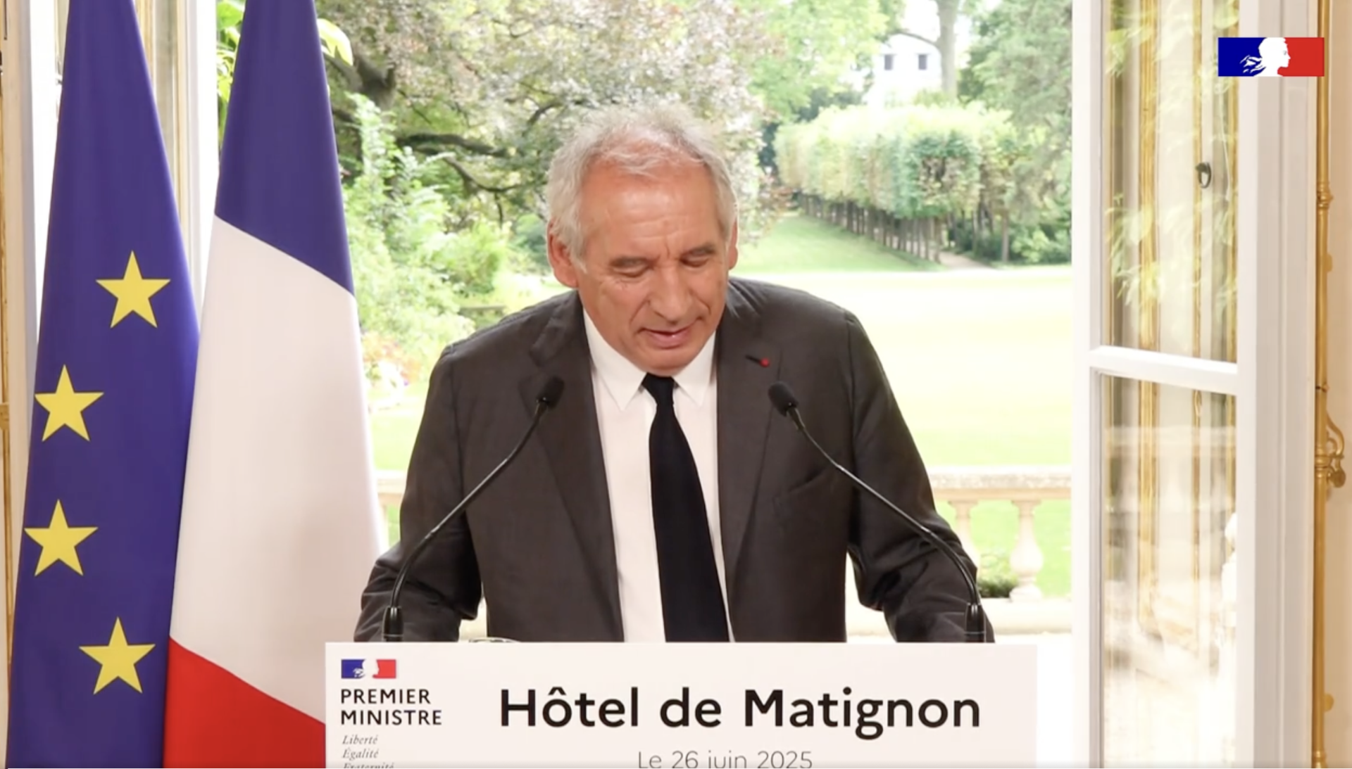 رئيس الوزراء الفرنسي فرانسوا بايرو