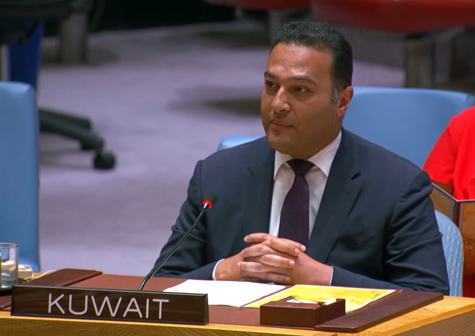 نائب مندوب دولة الكويت الدائم لدى الأمم المتحدة الوزير المفوض فيصل العنزي