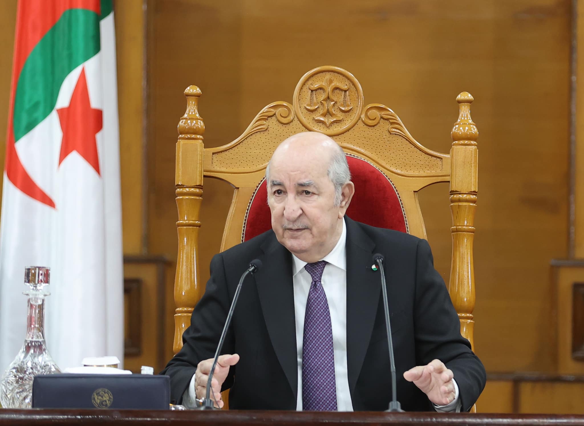 الرئيس الجزائري عبدالمجيد تبون