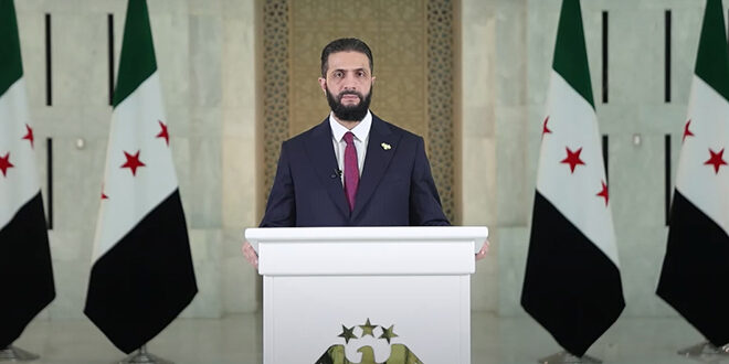 الرئيس السوري احمد الشرع