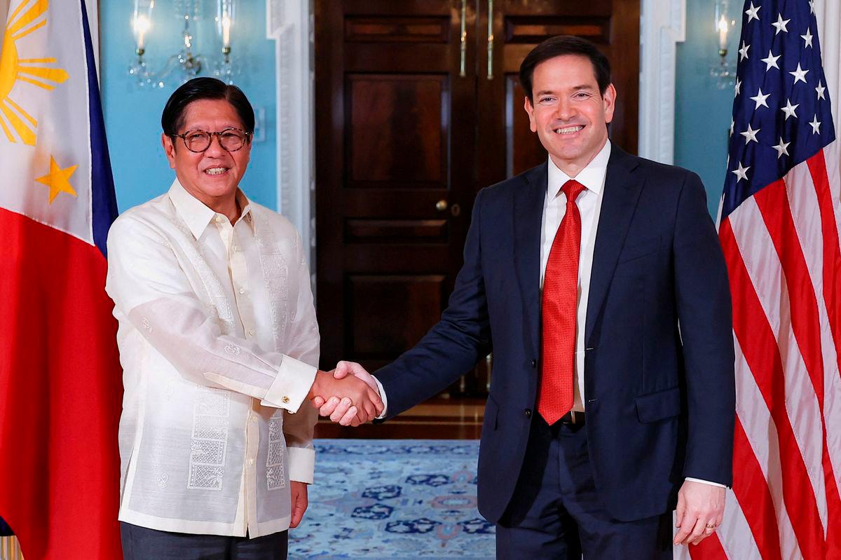 Secretary of State Marco Rubio with Philippine President Ferdinand Marcos, Jr.