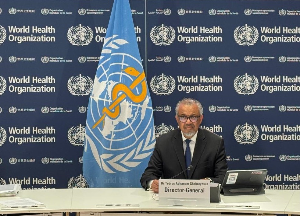 WHO Director General Tedros Adhanom Ghebreyesus
