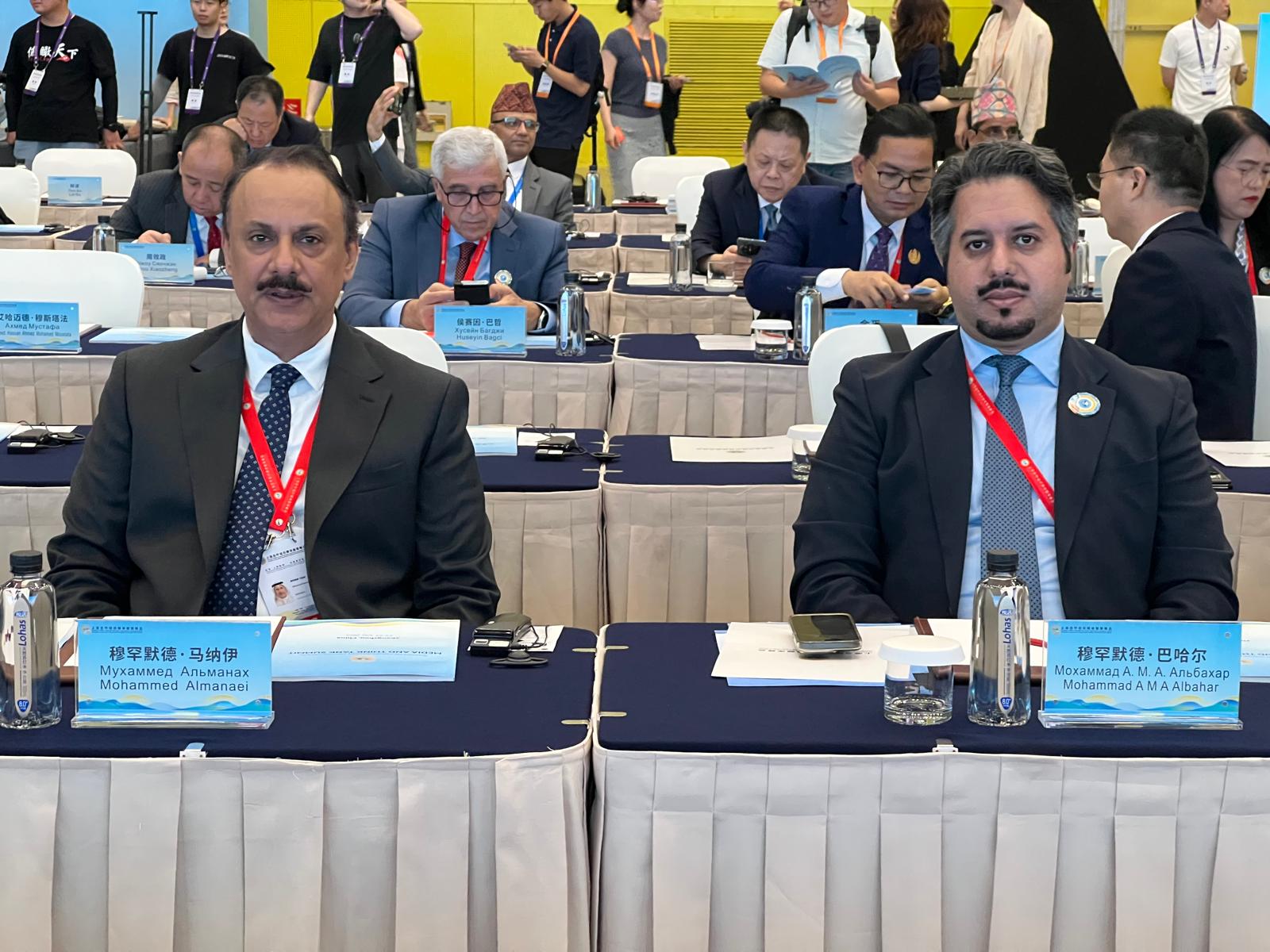 KUNA's Acting Director General Mohammad Al-Mannai with Acting Editor-in-Chief Mohammad Al-Bahar