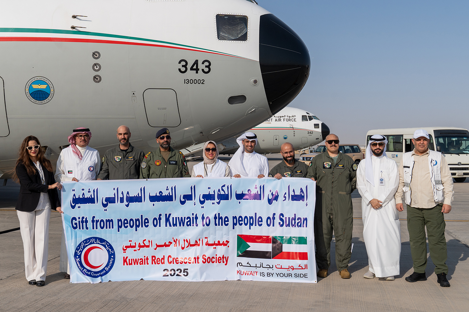 Un avion koweïtien transportant 40 tonnes d’aides humanitaire décolle vers le Soudan