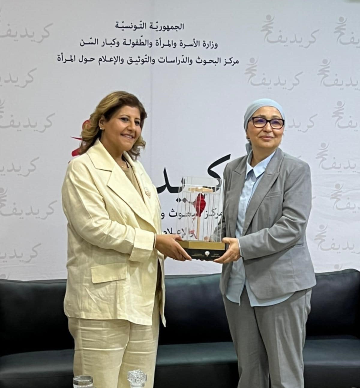 Kuwaiti Assistant Foreign Minister for Human Rights Affairs, Ambassador Sheikha Jawaher Al-Sabah meets Tunisian Family Minister
