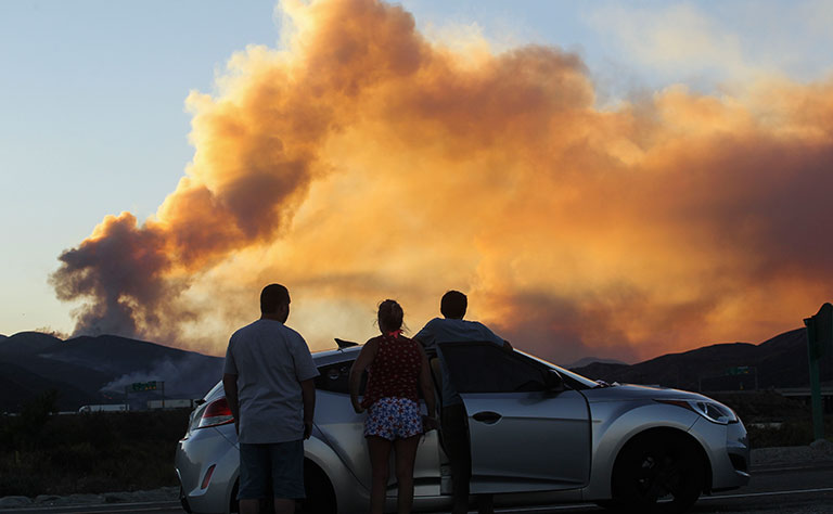 حريق الغابات في كاليفورنيا