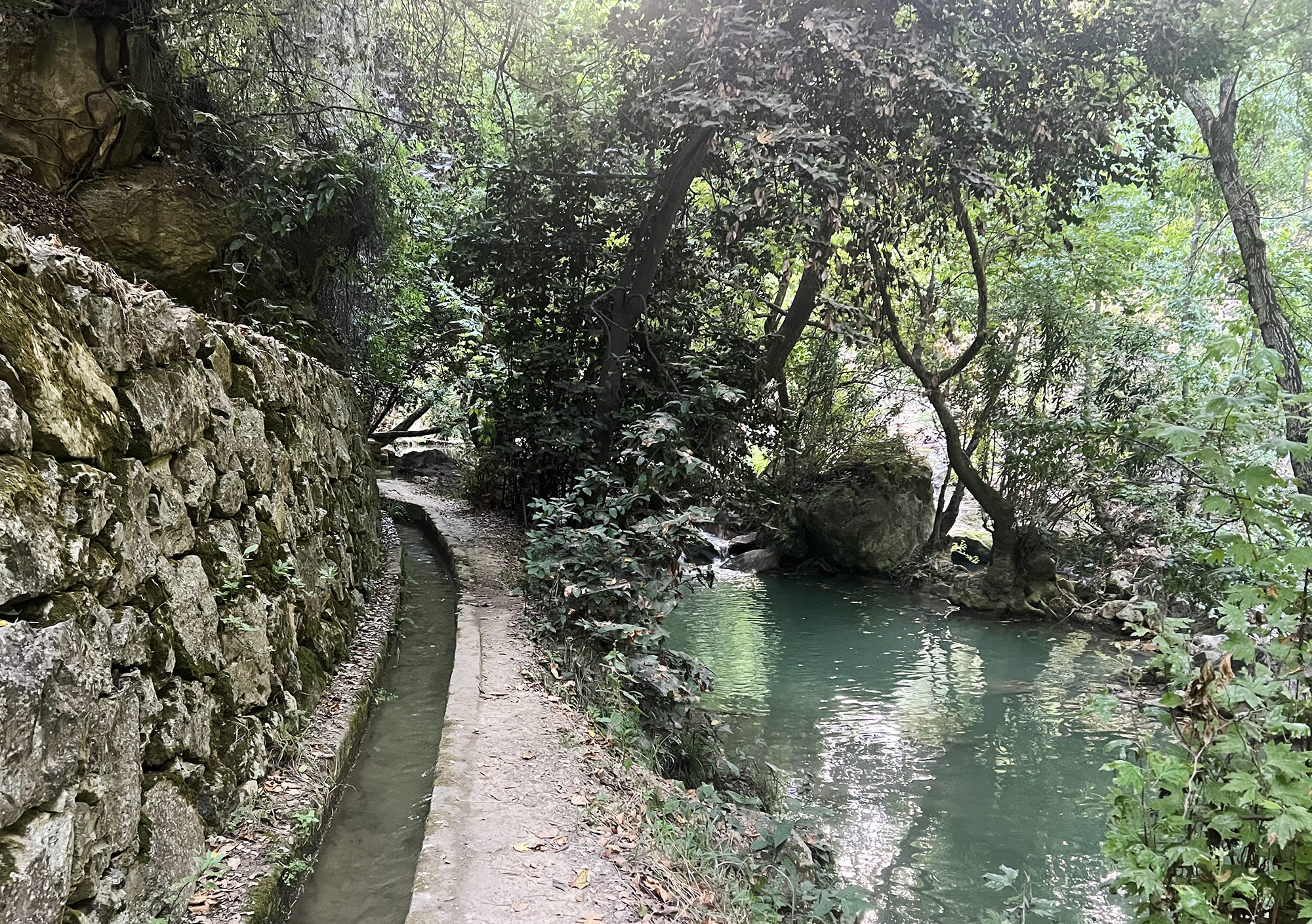 Darb Al-Nahr (River Trail) in the 600 meters above sea level town of Jahlieh, Lebanon