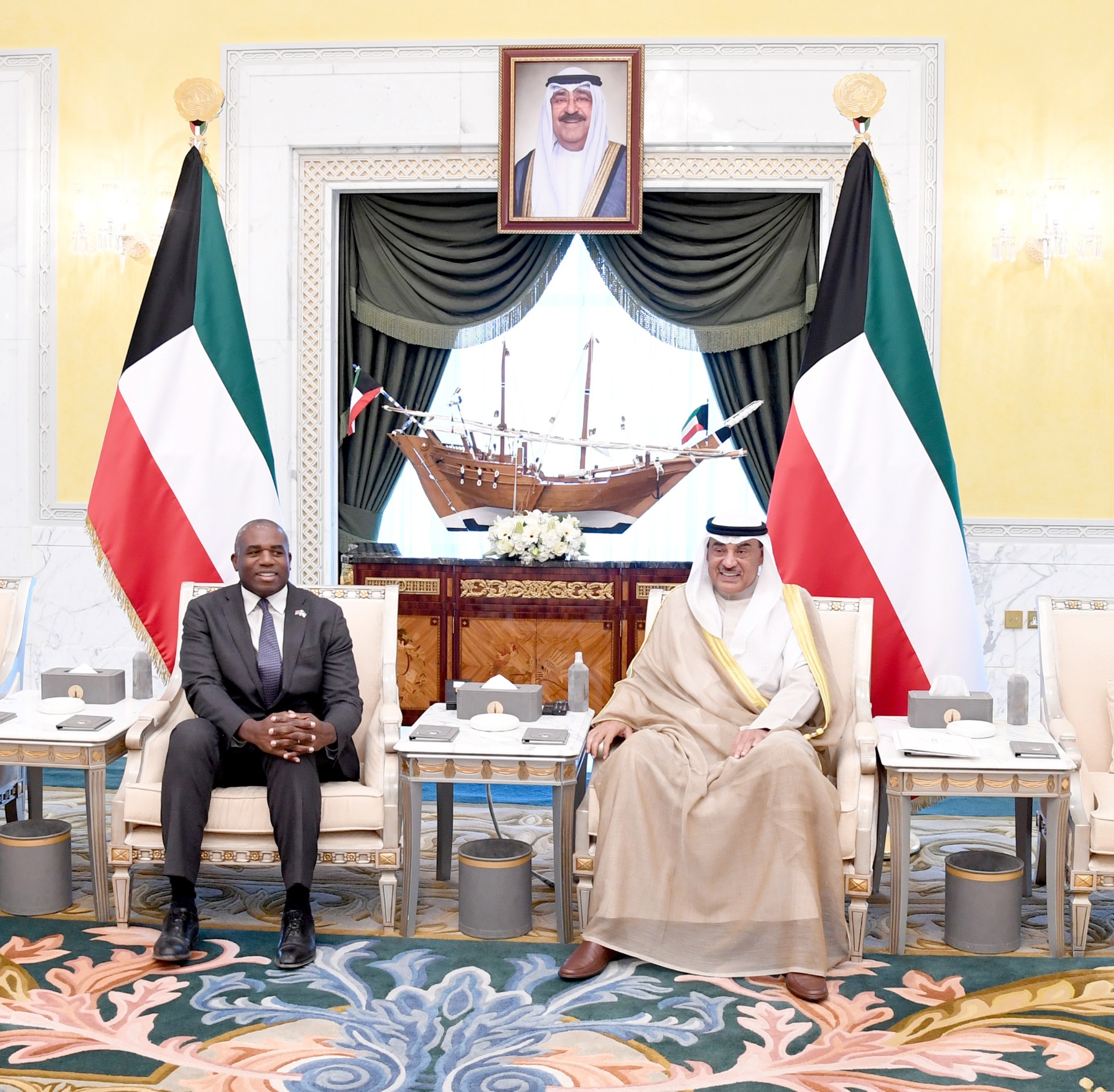 Kuwait Crown Prince receives UK Secretary of State for Foreign and Commonwealth Affairs