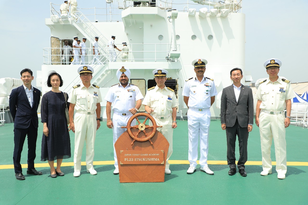 Japan Coast Guard Ship ‘Itsukushima’ arrives in South India's Chennai Port to strengthen maritime ties