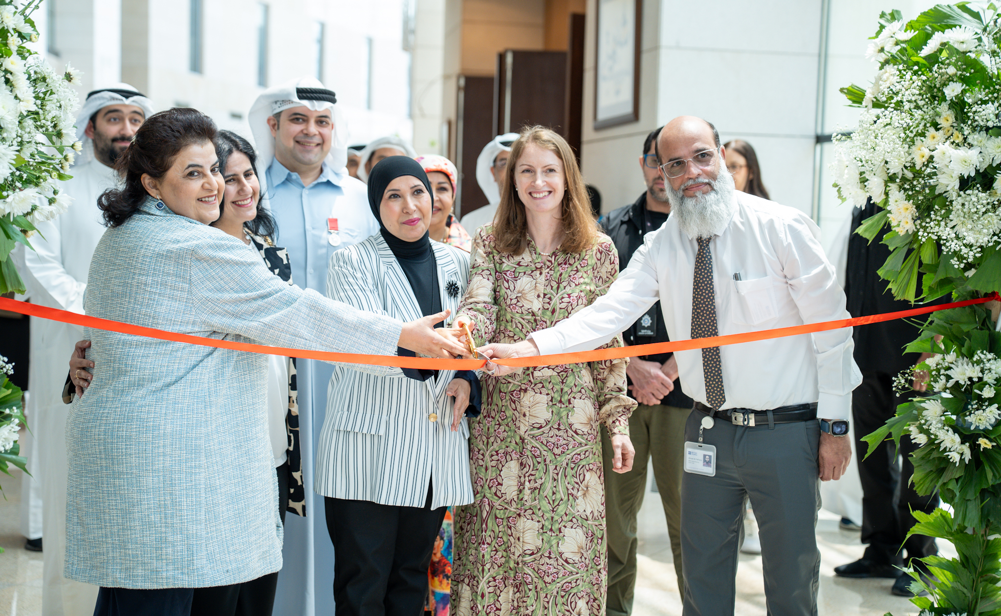 British Ambassador to Kuwait, Belinda Lewis inaugurating the exhibition