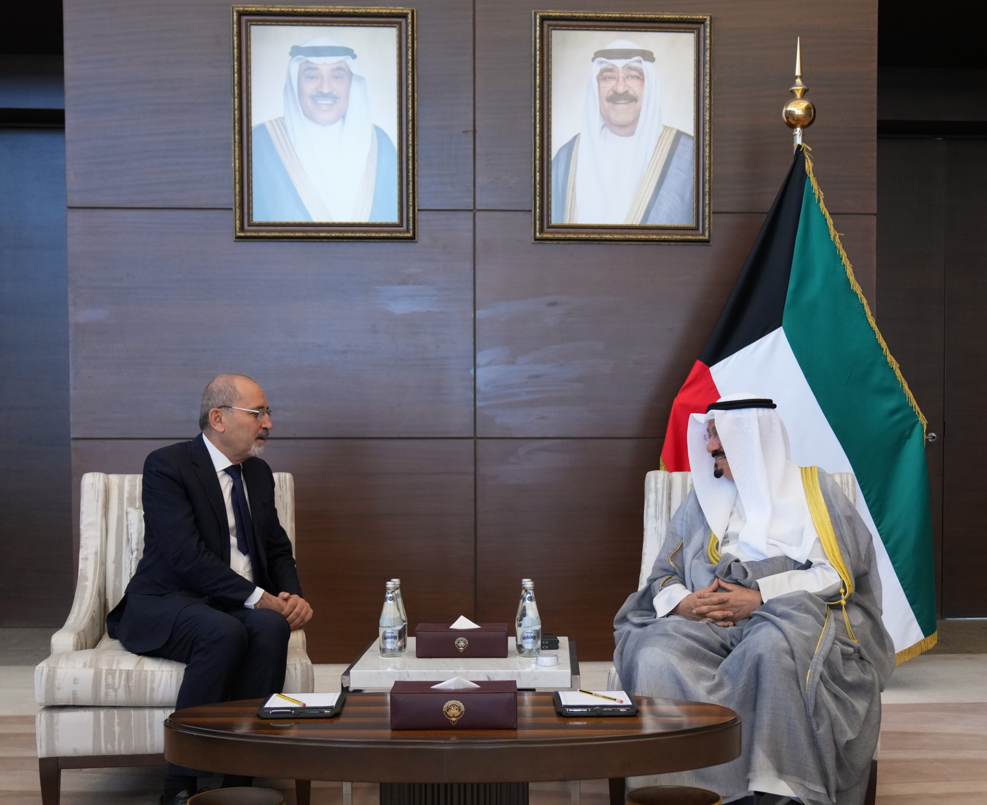 His Highness the Prime Minister receives Jordanian Deputy Prime Minister and Minister of Foreign Affairs and Expatriates